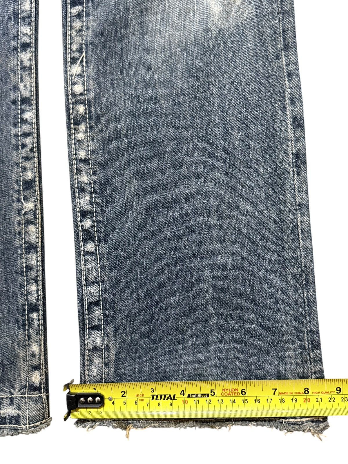 Tornado Mart Vintage Y2K Faded Wash Avant Garde Style Distressed Bootcut Size US 32 / EU 48 - 16 Thumbnail