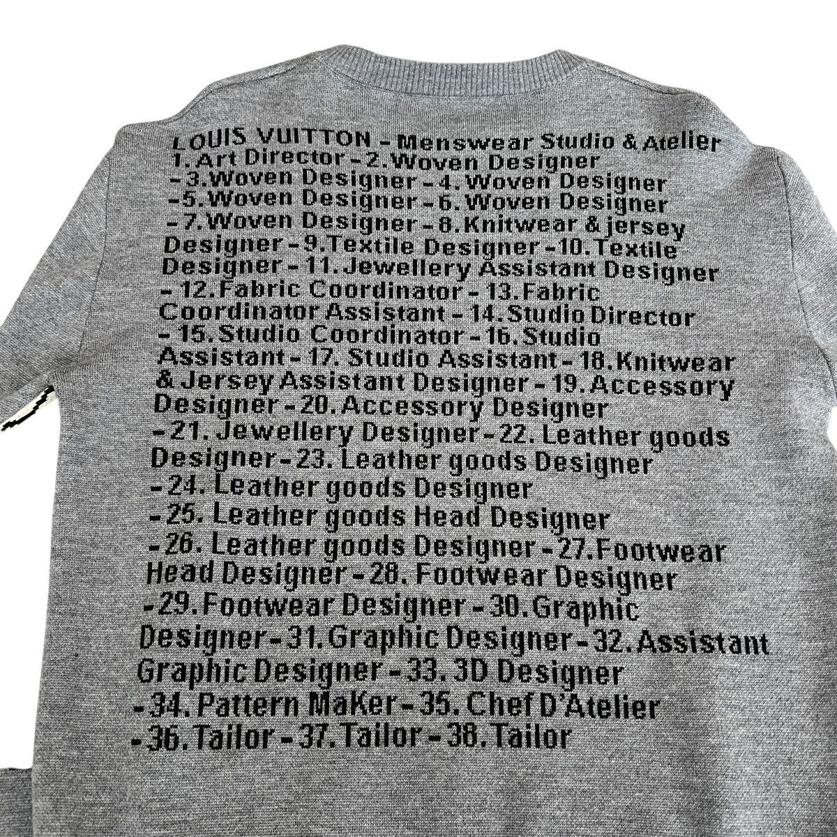 Louis Vuitton LOUIS VUITTON 2020SS Virgil Abloh Jacquard Knit Sweater L Size US L / EU 52-54 / 3 - 11 Thumbnail