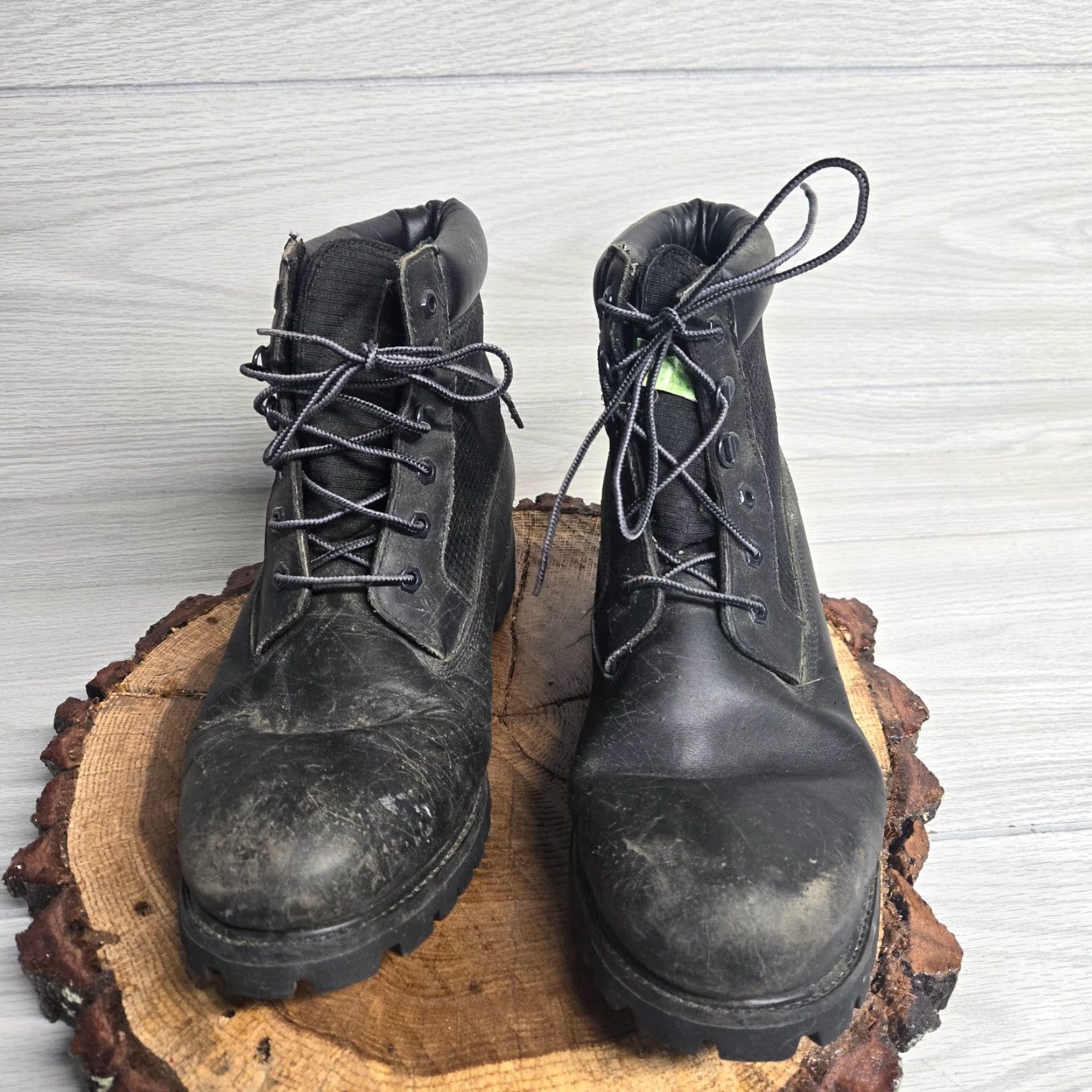 Timberland Timberland Solid Black Combat Boots Adult Men's Size 11.5 M Size US 11.5 / EU 44-45 - 3 Thumbnail