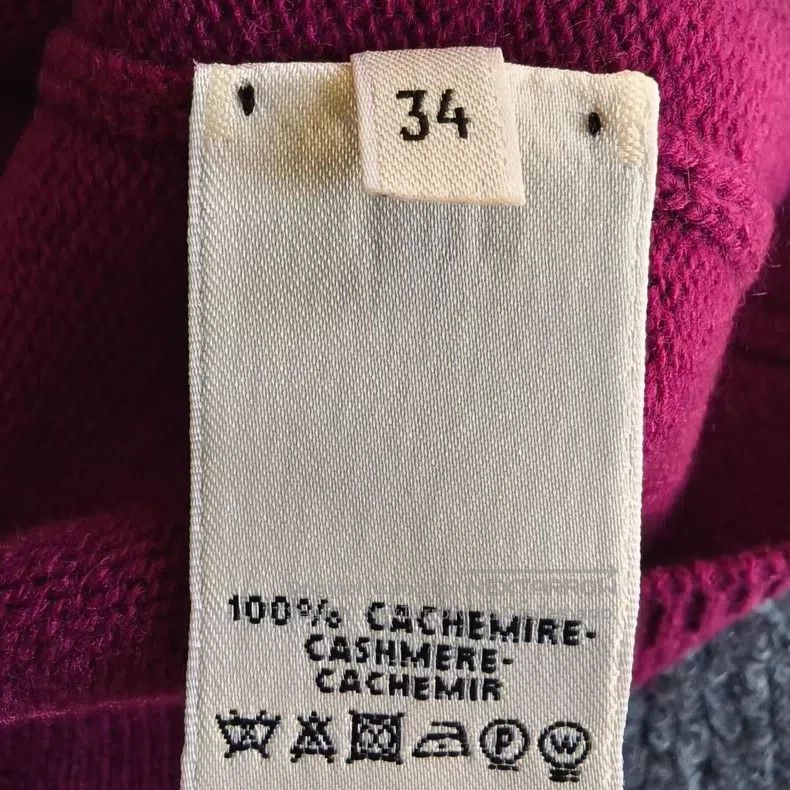 Hermes Hermes Classic Purple Cashmere Short Sleeve Knit Top Size XXS / US 00 / IT 34 - 4 Thumbnail