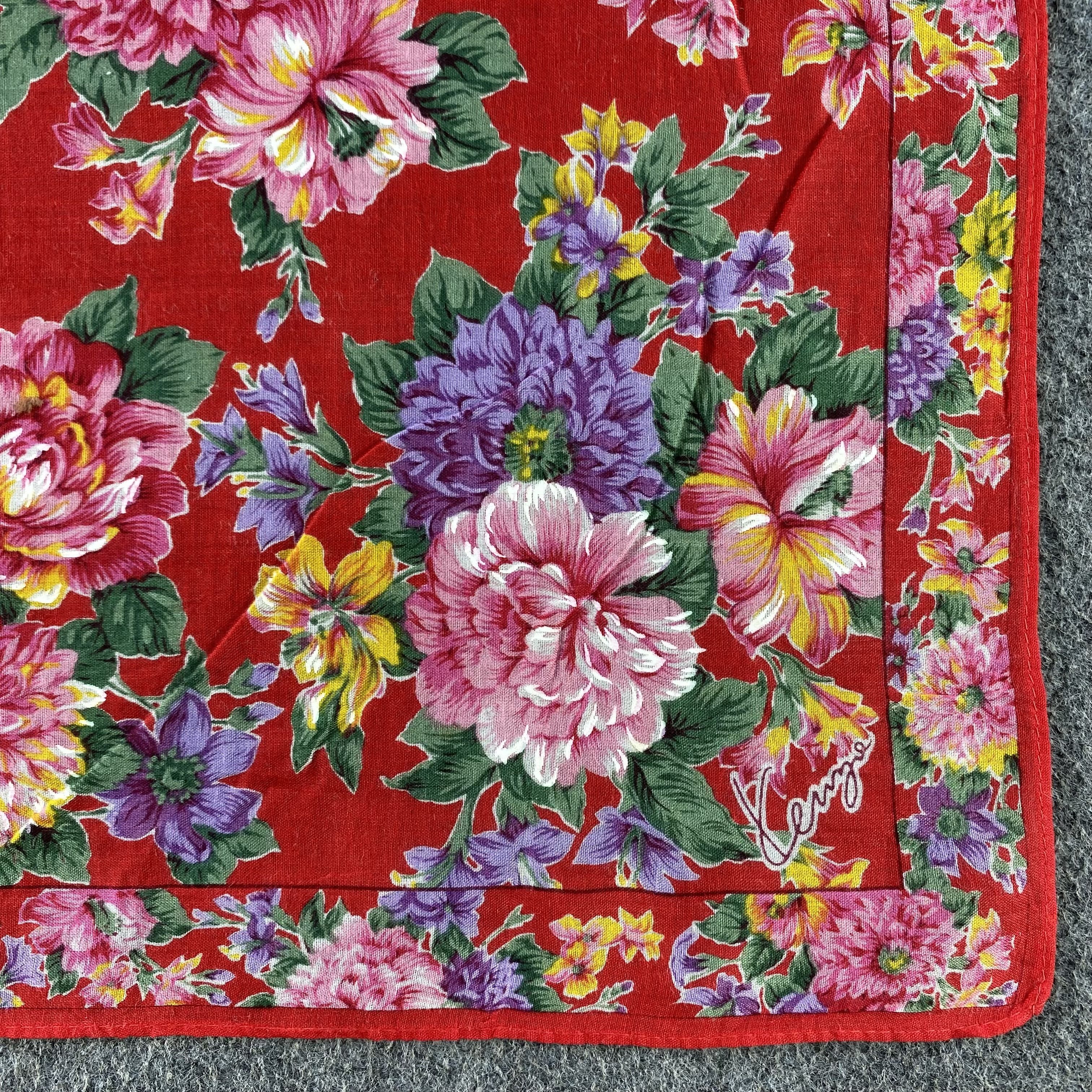 Kenzo × Vintage Kenzo Handkerchief/Neckerchief/Bandana HC821 Size ONE SIZE - 3 Thumbnail