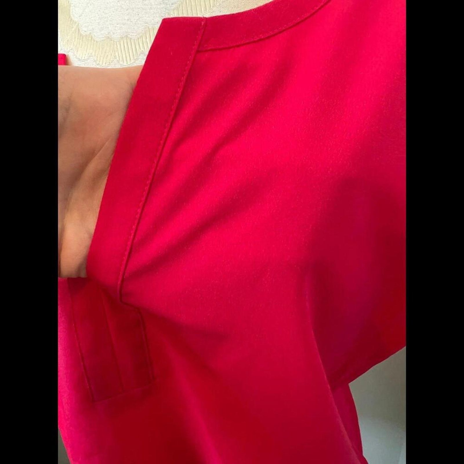 Van Heusen Van Heusen Short Sleeve Split Neckline Blouse Large Size L / US 10 / IT 46 - 5 Thumbnail
