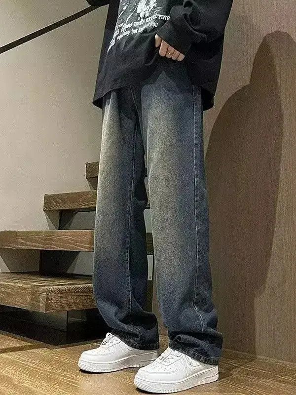 Japanese Brand Retro loose casual straight leg jeans Size US 32 / EU 48 - 3 Thumbnail