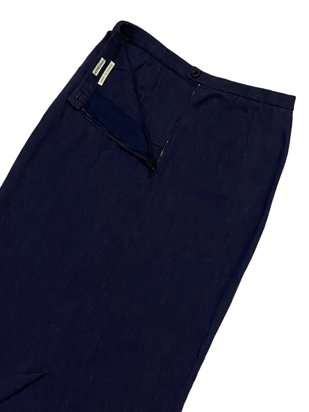 Hermes Vintage Hermes Double Pocket Midi Skirt Size 27" / US 4 / IT 40 - 15 Thumbnail