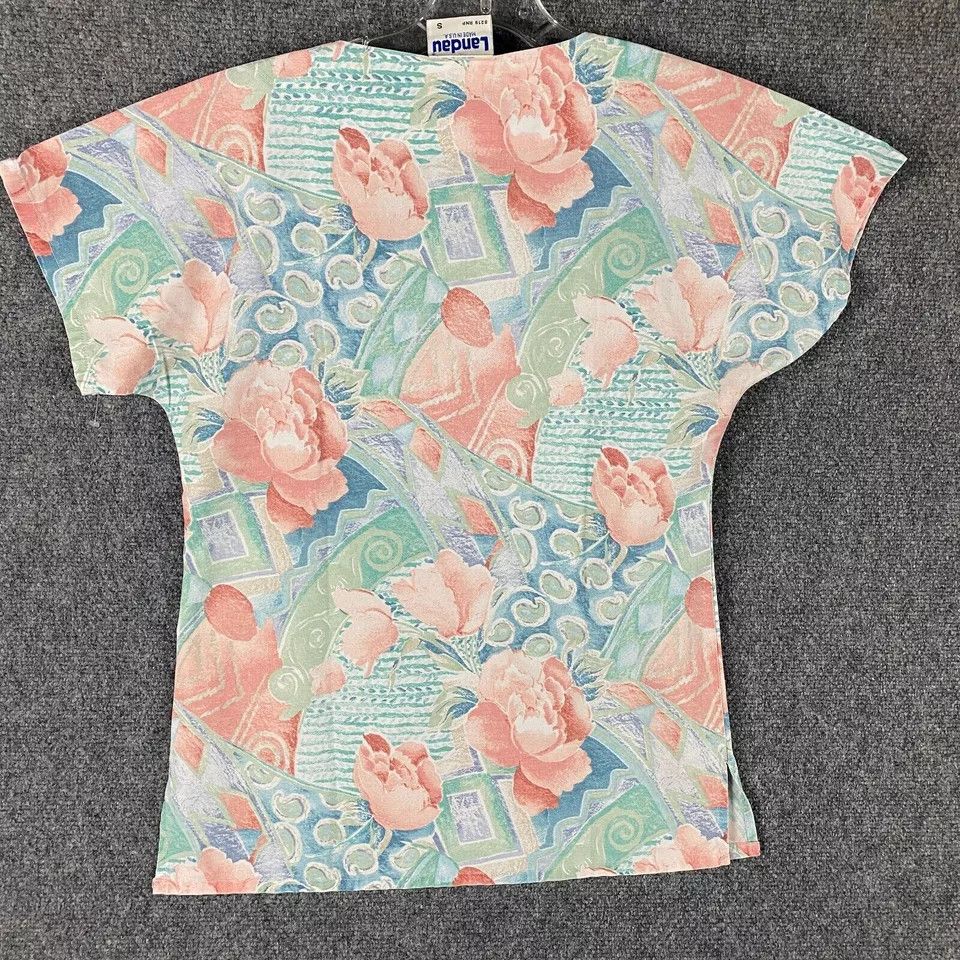 Vintage Vintage Landau Scrubs Top Women's Small Medical Floral Size S / US 4 / IT 40 - 7 Thumbnail