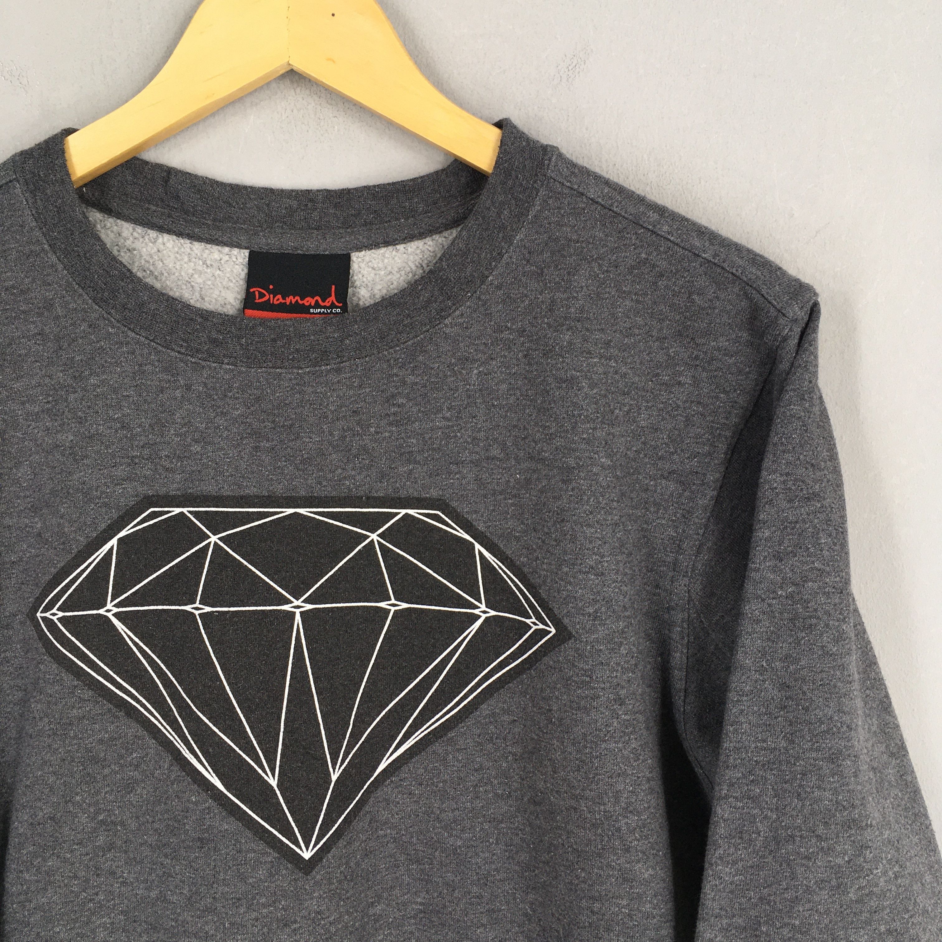 Diamond Supply Co. × Vintage Vintage Y2K Diamond Supply Co Gray Sweater Small Size US S / EU 44-46 / 1 - 2 Thumbnail