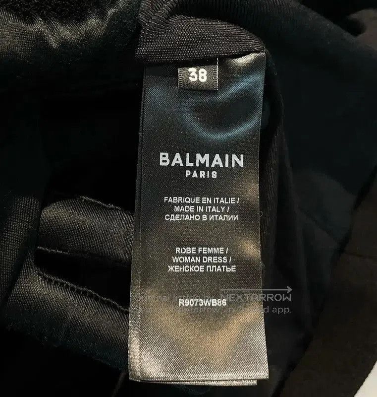 Balmain Balmain Black Wool Long Sleeve Dress . Size S / US 4 / IT 40 - 8 Thumbnail
