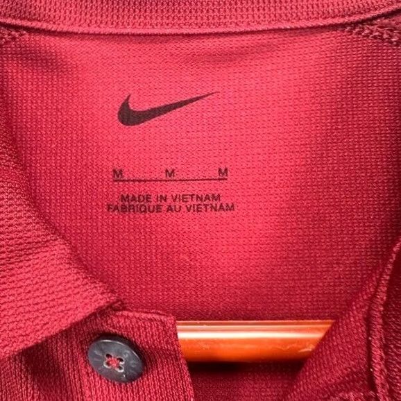 Nike Nike Golf Polo Shirt Mens Medium Red Dri FIT Performance Stretch Tech NEW Size US M / EU 48-50 / 2 - 2 Thumbnail