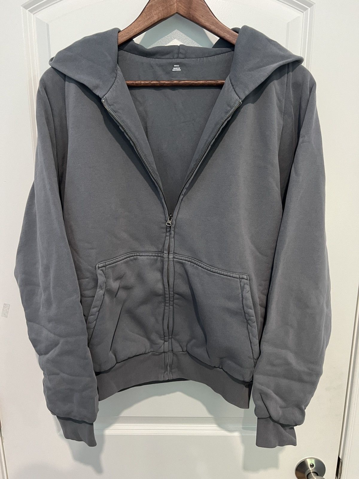 Balenciaga × Gap × Yeezy Yeezy Gap Zip Up Hoodie Poetic Grey Small Size US S / EU 44-46 / 1 - 2 Thumbnail