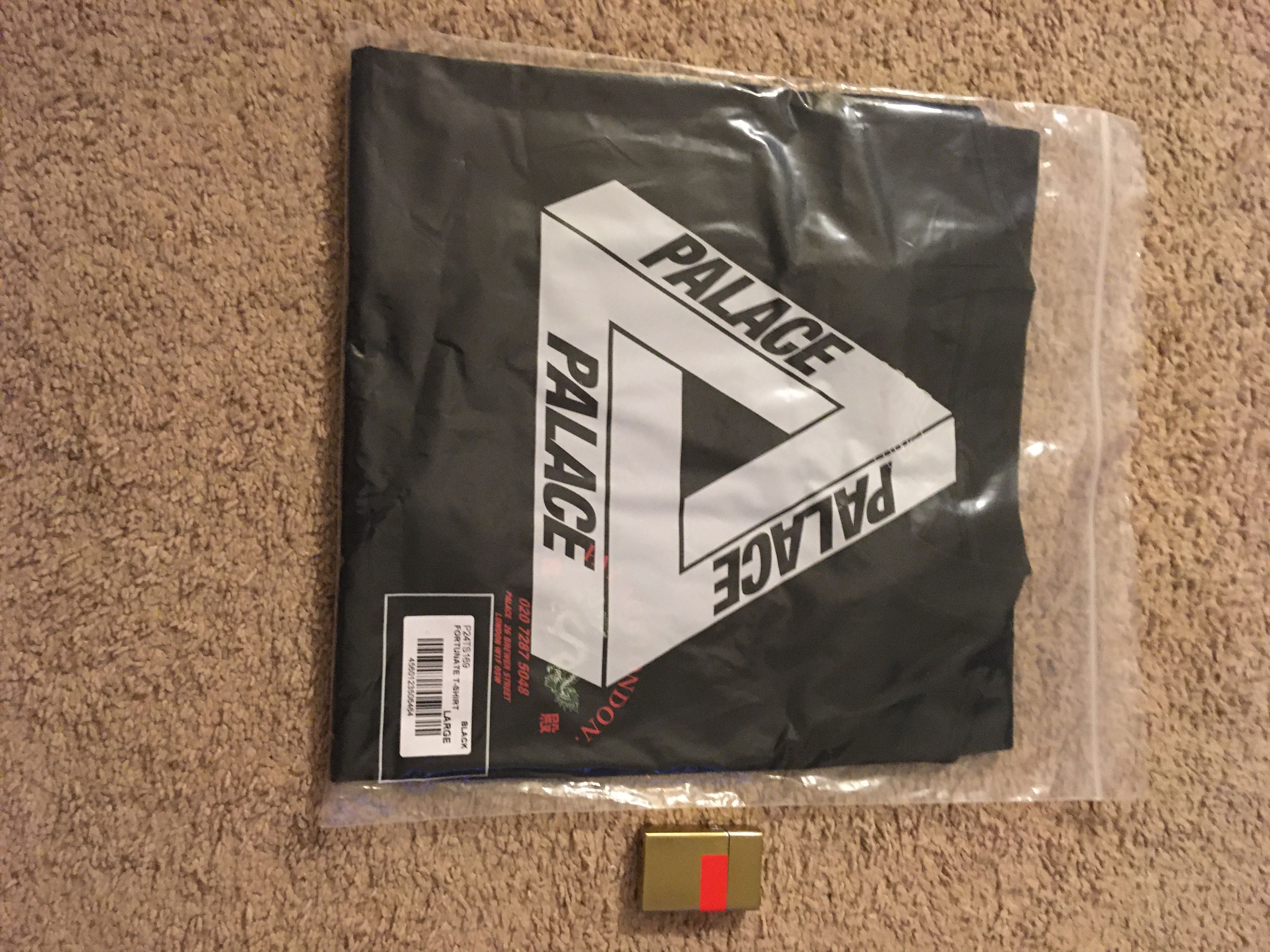 image of Palace Fortunate T-Shirt in Black, Men's (Size Large)
