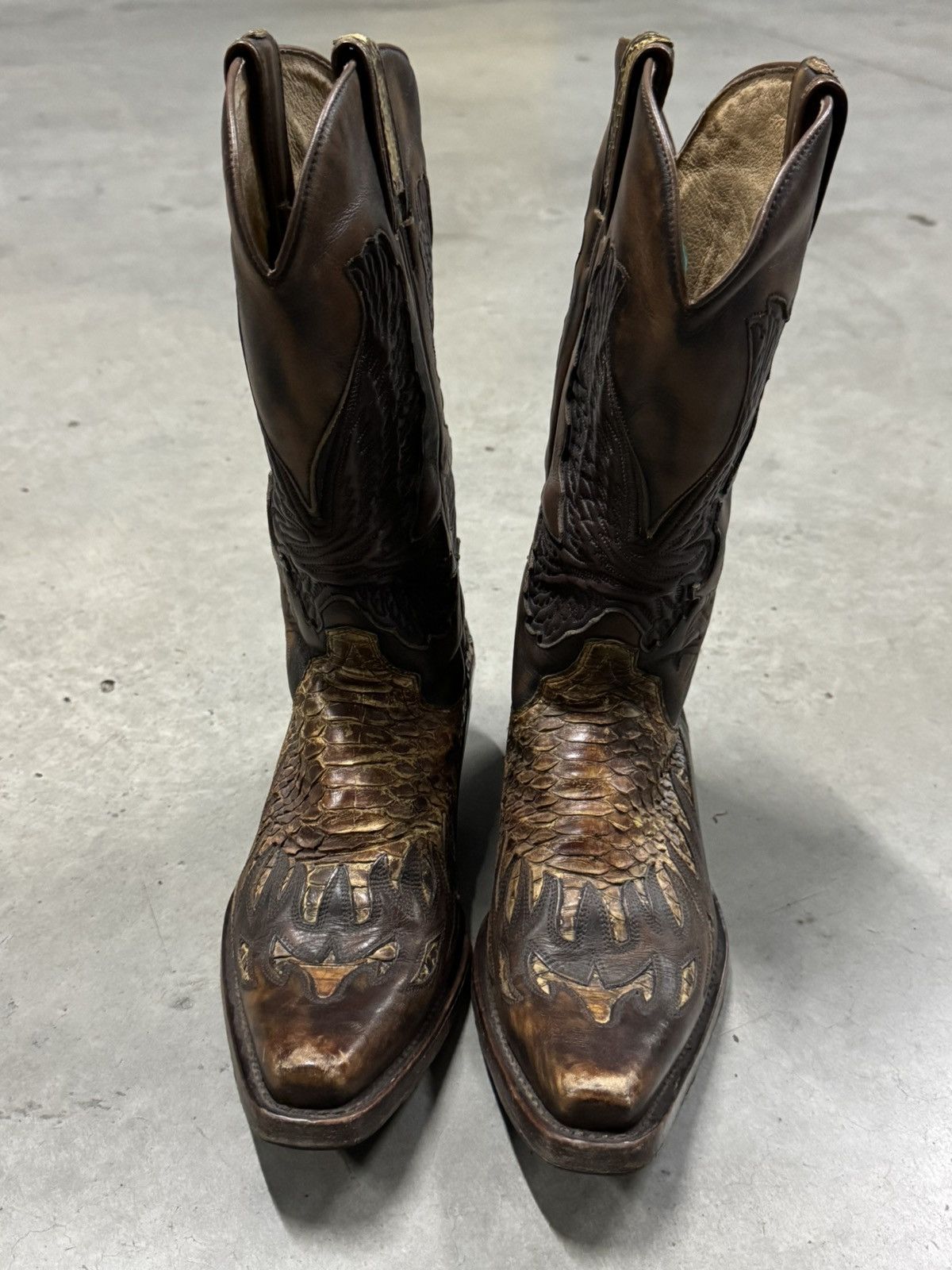 Sancho Boots Sancho Mexico Vintage Western Cowboy Python Boots Size US 7 / EU 40 - 18 Thumbnail