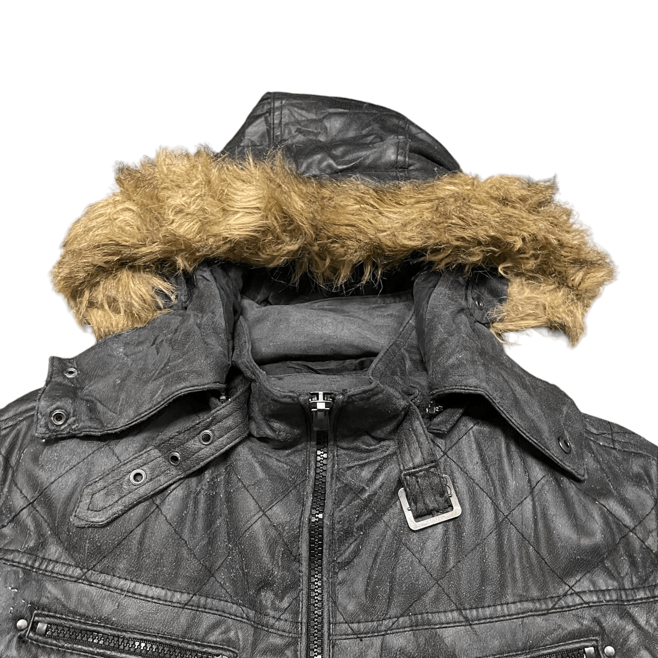Japanese Brand Vintage Create Barefoot Fur Puffer Synthetic LeatherJacket Size US L / EU 52-54 / 3 - 7 Thumbnail
