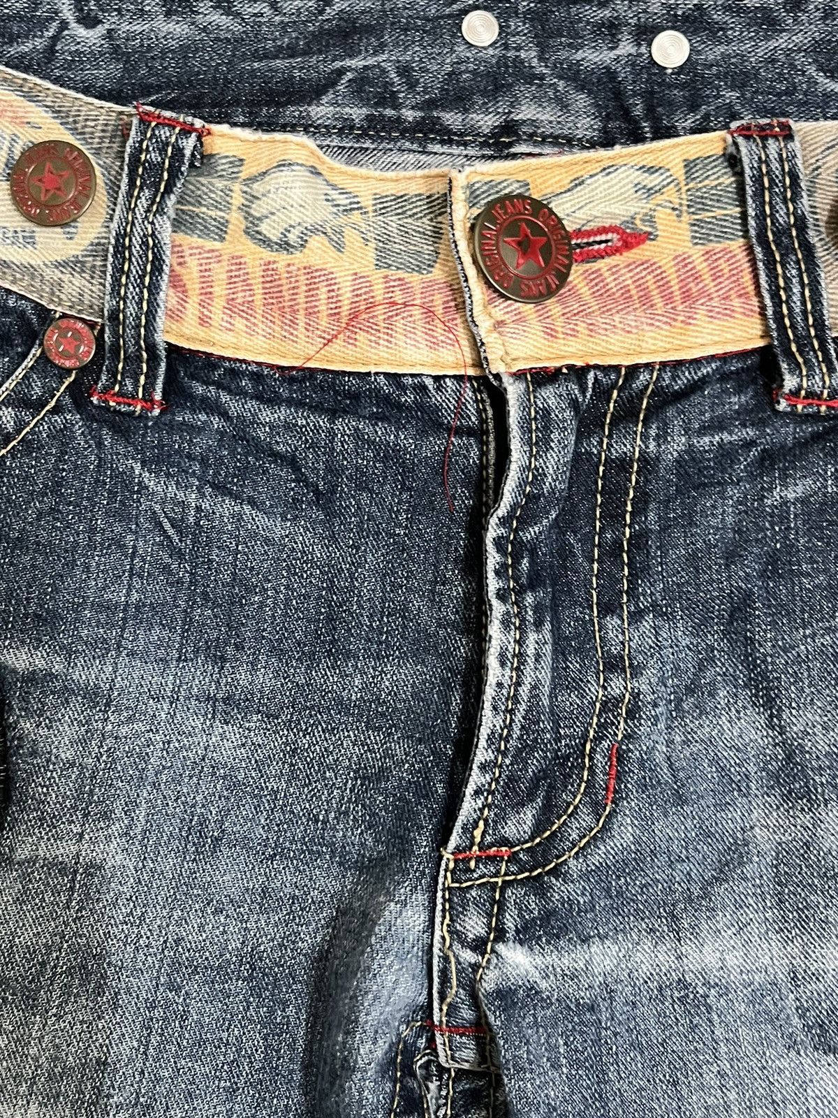 If Six Was Nine Vintage Amazing Jeans Patches Denim Size US 31 - 6 Thumbnail