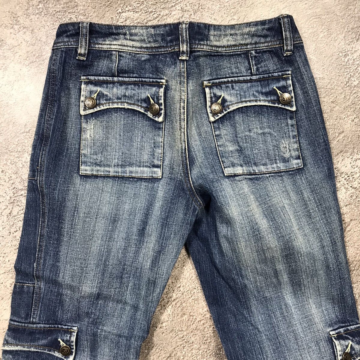 Vintage Vintage 90s Buffalo Distressed Baggy Jeans Y2K Grunge 29 Size 29" - 8 Thumbnail
