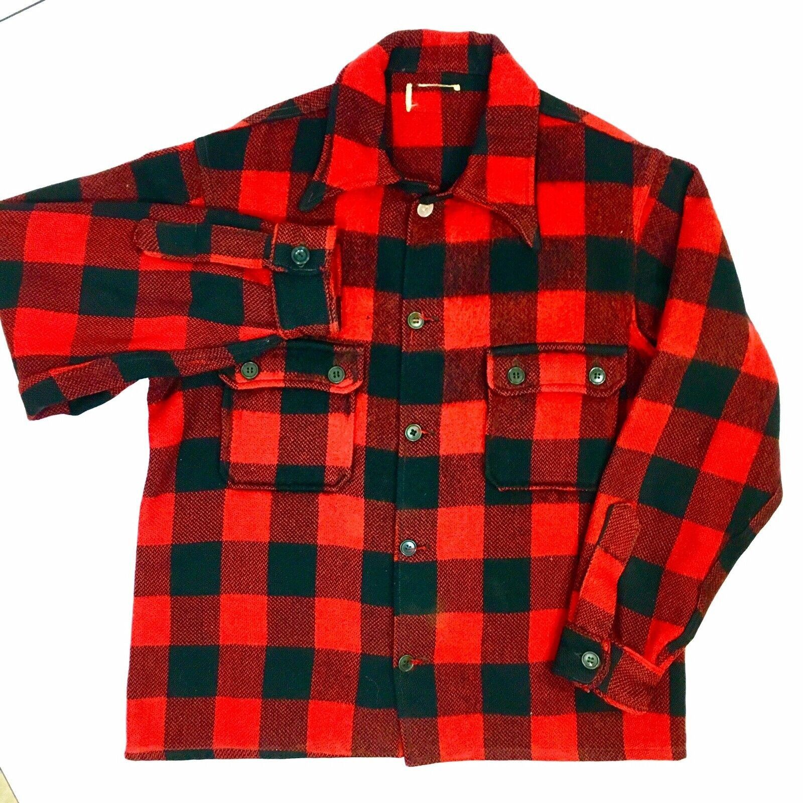Other Vtg MACKINAW Cruiser Coat BUFFALO Plaid WOOL Hunting Jacket Size US XL / EU 56 / 4 - 1 Thumbnail