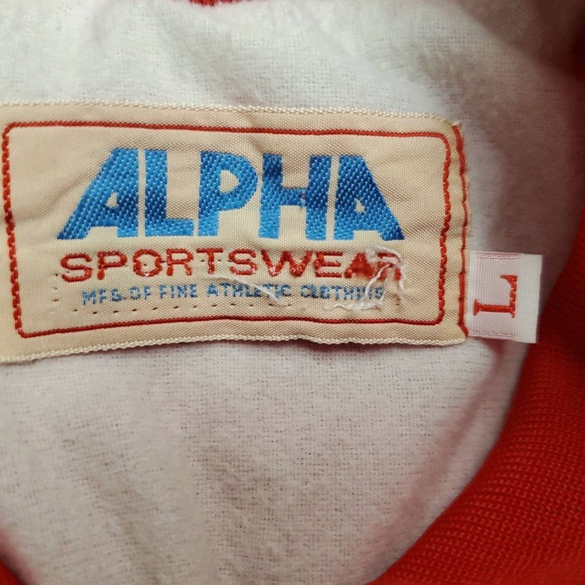 Vintage VINTAGE Alpha Sportswear Jacket Mens L Red Bomber Jacket Elastic Waist Lined Zip Full Zip Casual Sports Retro Mens Size US L / EU 52-54 / 3 - 4 Thumbnail