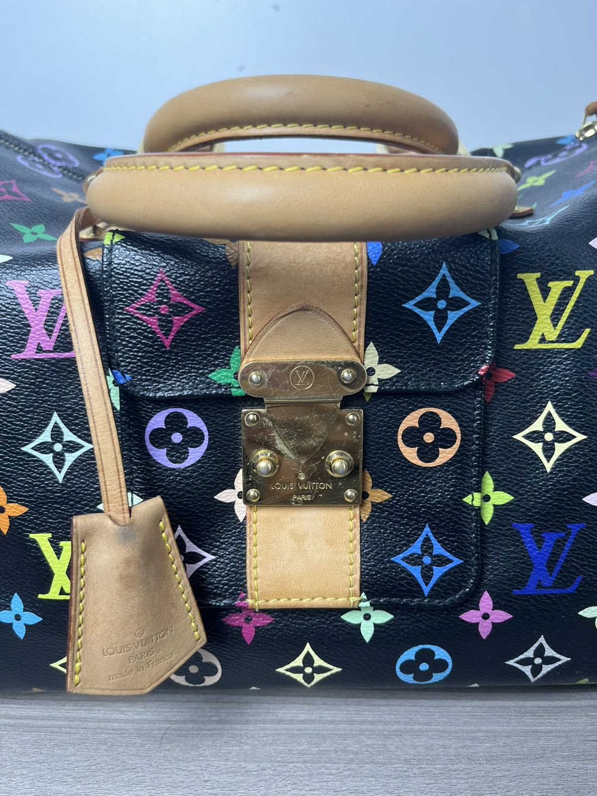 Louis Vuitton Louis Vuitton Black Murakami Monogram Speedy 40 Size ONE SIZE - 7 Thumbnail
