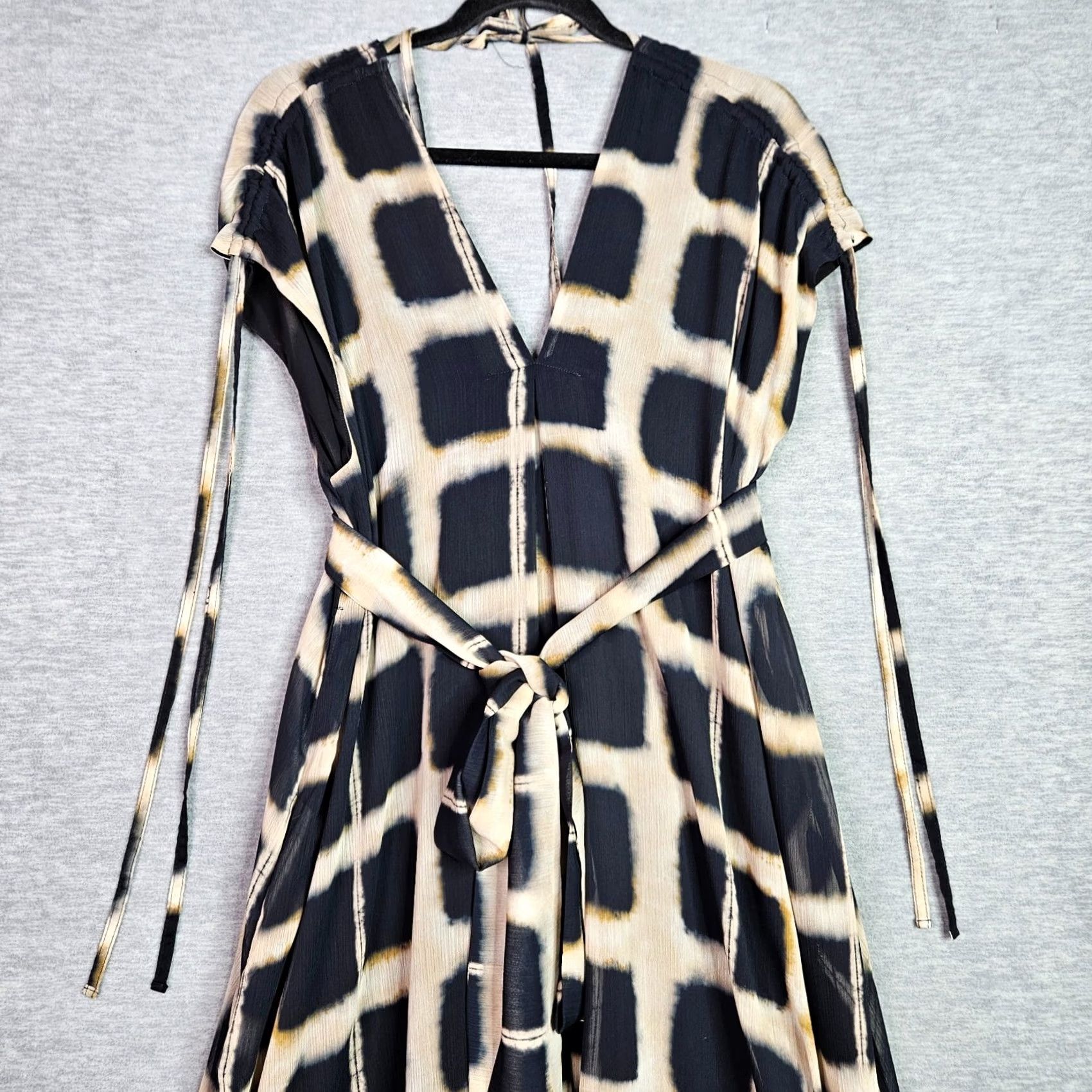 Vintage Maaji Maxi Dress Women Black White Floral Bohemian Viscose Rayon Sleeveless Casual KnitWrap Size M / US 6-8 / IT 42-44 - 7 Thumbnail