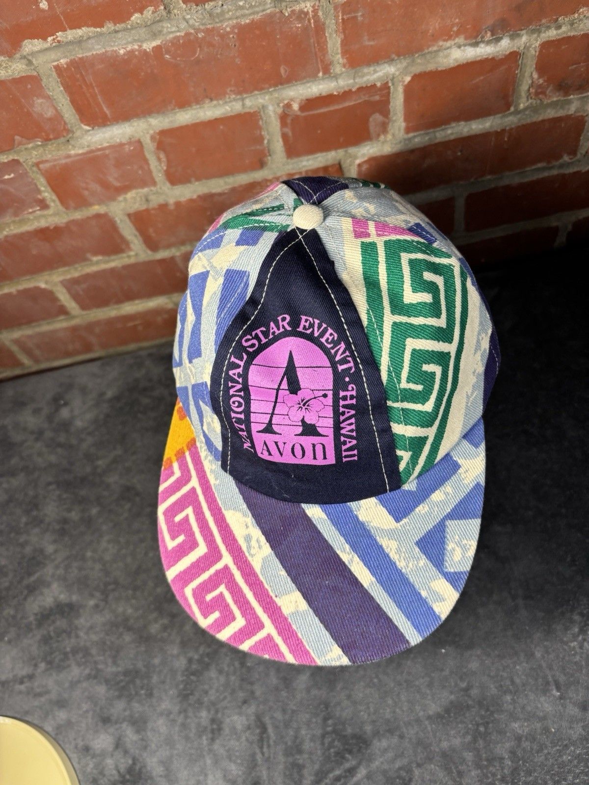 Other Vintage 90s National Star Event Hawaii Avon Hat Geometric Size ONE SIZE - 5 Thumbnail