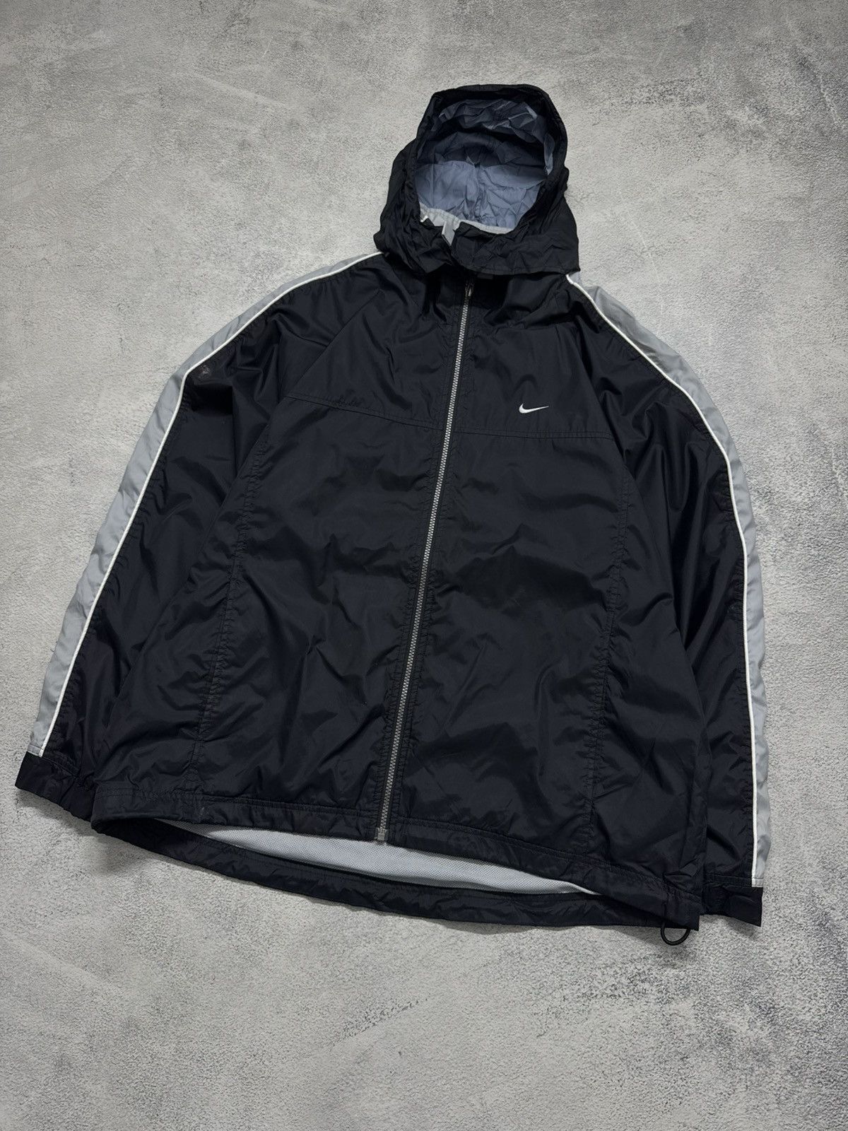 Nike Vintage Y2K Nike Nylon Mini Logo Jacket 00’s Size US XL / EU 56 / 4 - 3 Thumbnail
