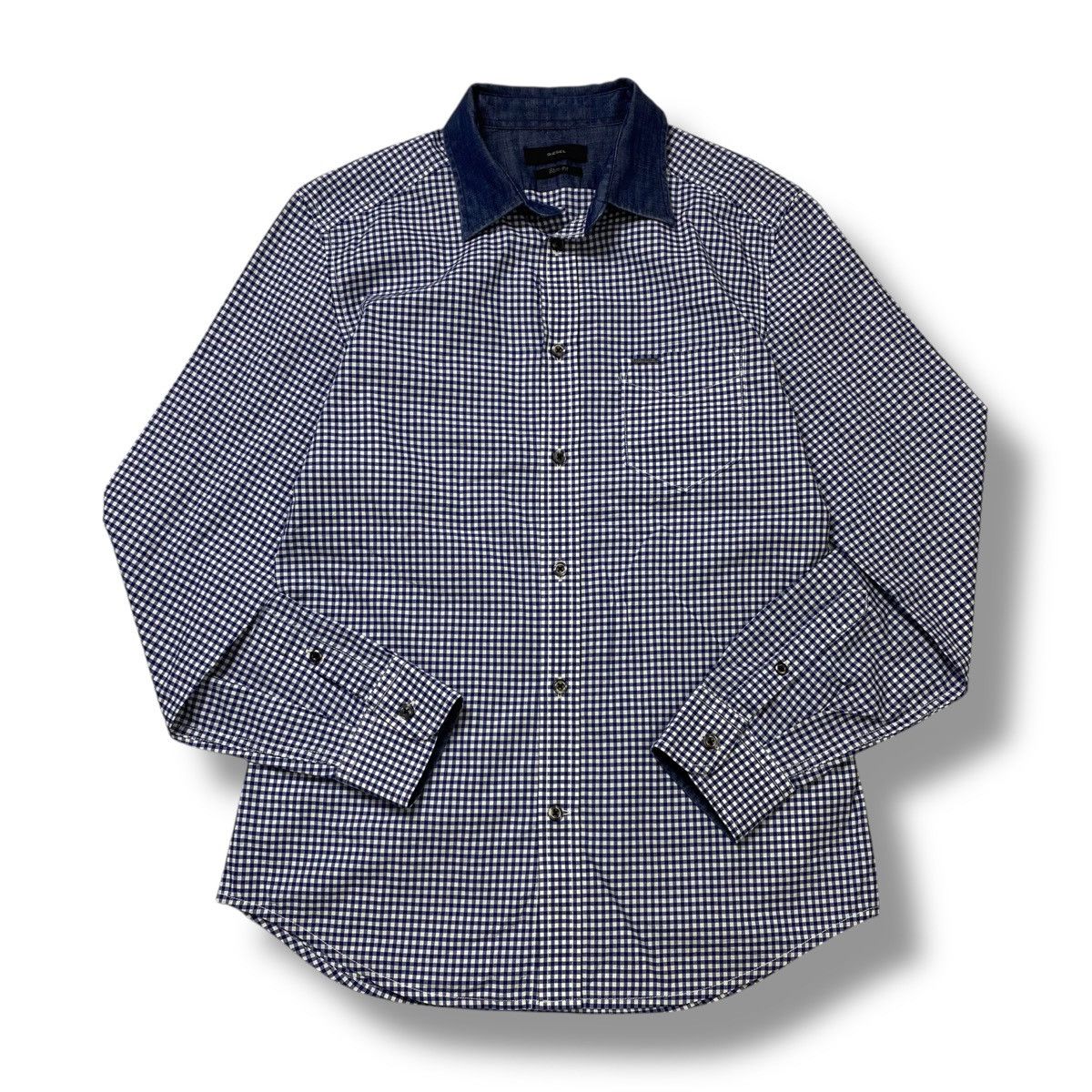 Diesel Diesel slimfit checkered long sleeve button shirt Size US M / EU 48-50 / 2 - 1 Thumbnail