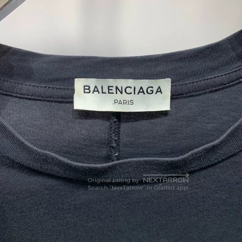 Balenciaga Balenciaga Front Pocket Design Short-Sleeve T-Shirt Size US M / EU 48-50 / 2 - 2 Thumbnail