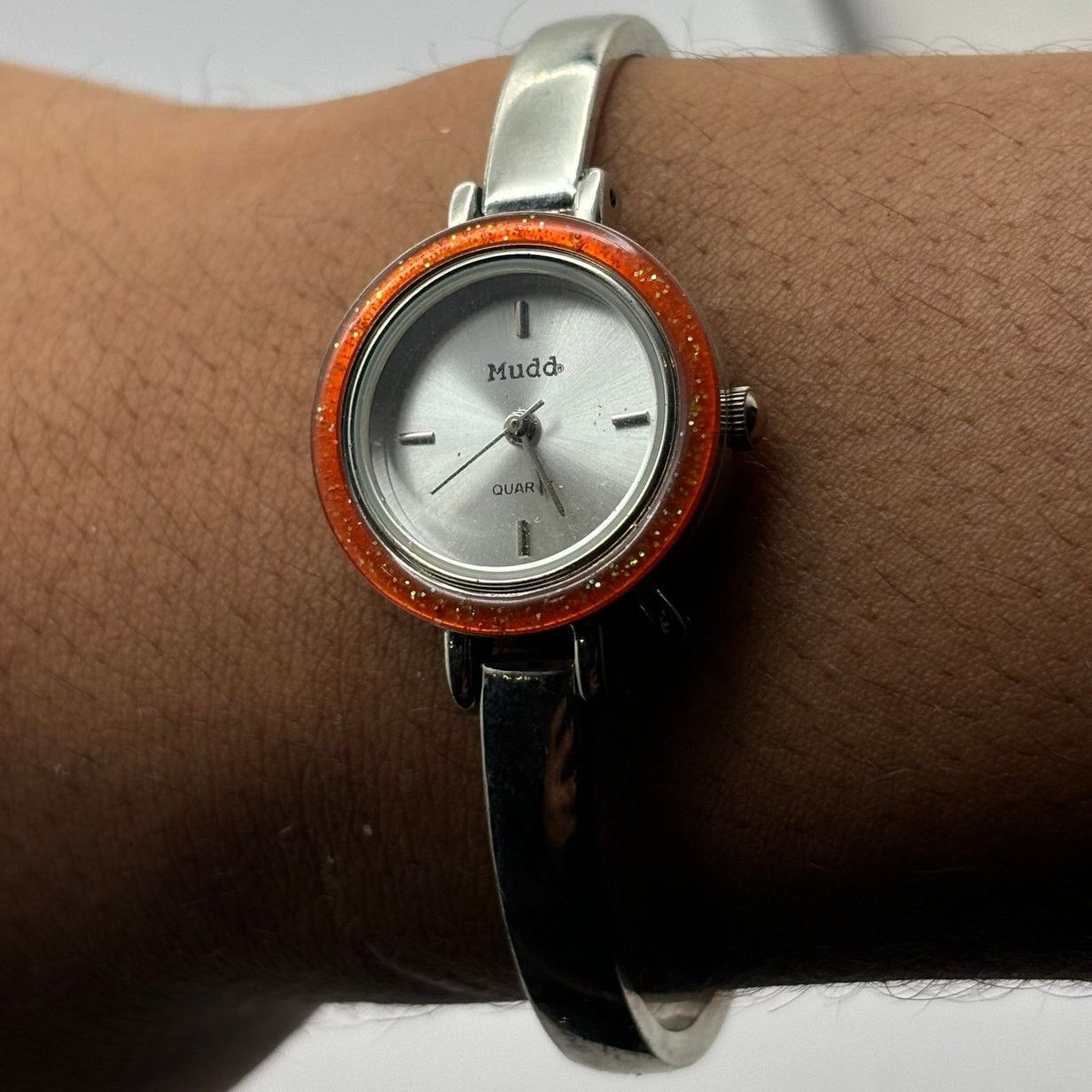 Other Silver & Orange Quartz Mudd Watch Size ONE SIZE - 1 Thumbnail