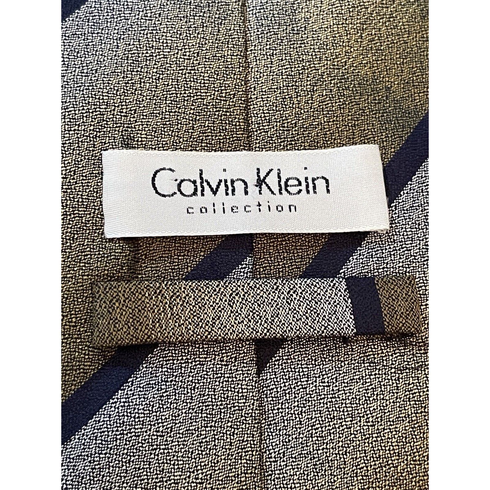 Calvin Klein Calvin Klein Collection 100% Silk Men’s Neck Tie Made In Usa Size ONE SIZE - 8 Thumbnail