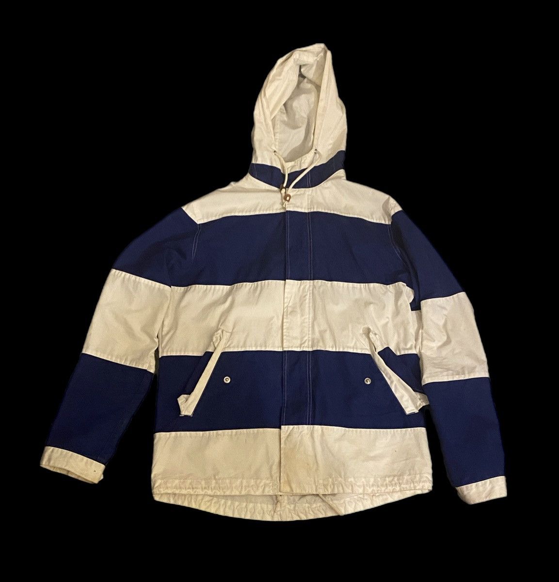 Supreme 2008 Supreme Striped Water-Resistant Parka Blue Size US M / EU 48-50 / 2 - 2 Thumbnail