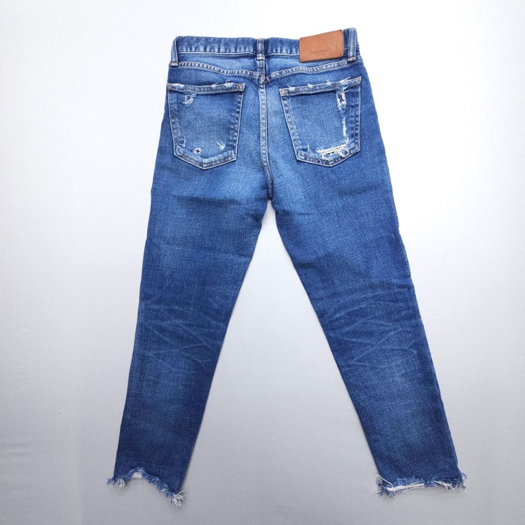 MOUSSY Moussy Vintage Howa Cropped Jeans 26 x 23" Dark Wash Slim Denim Women City Jeans Size 26" / US 2 / IT 38 - 2 Thumbnail