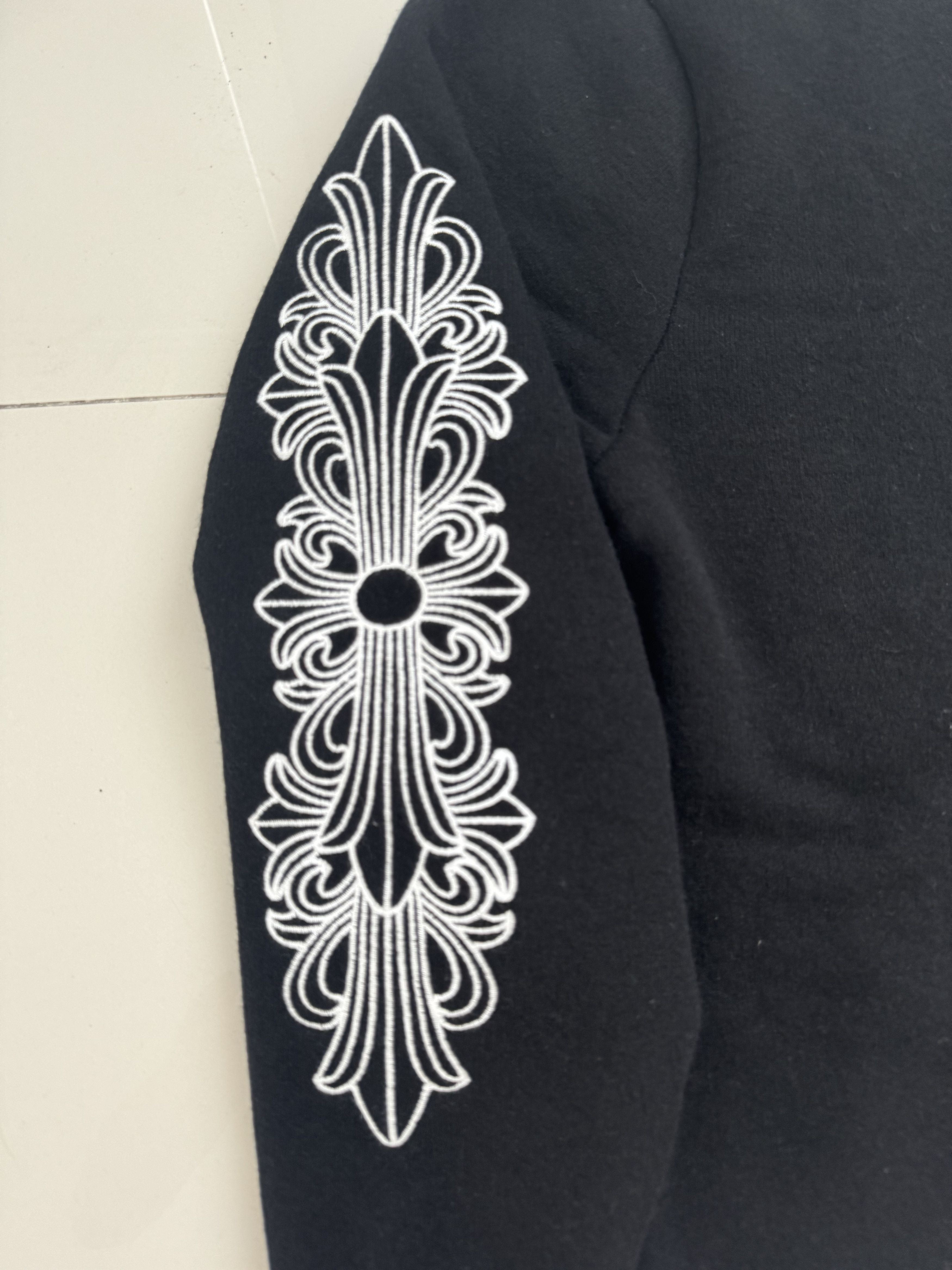 Chrome Hearts Chrome Hearts Floral Cashmere Black Sweater Size US XL / EU 56 / 4 - 3 Thumbnail