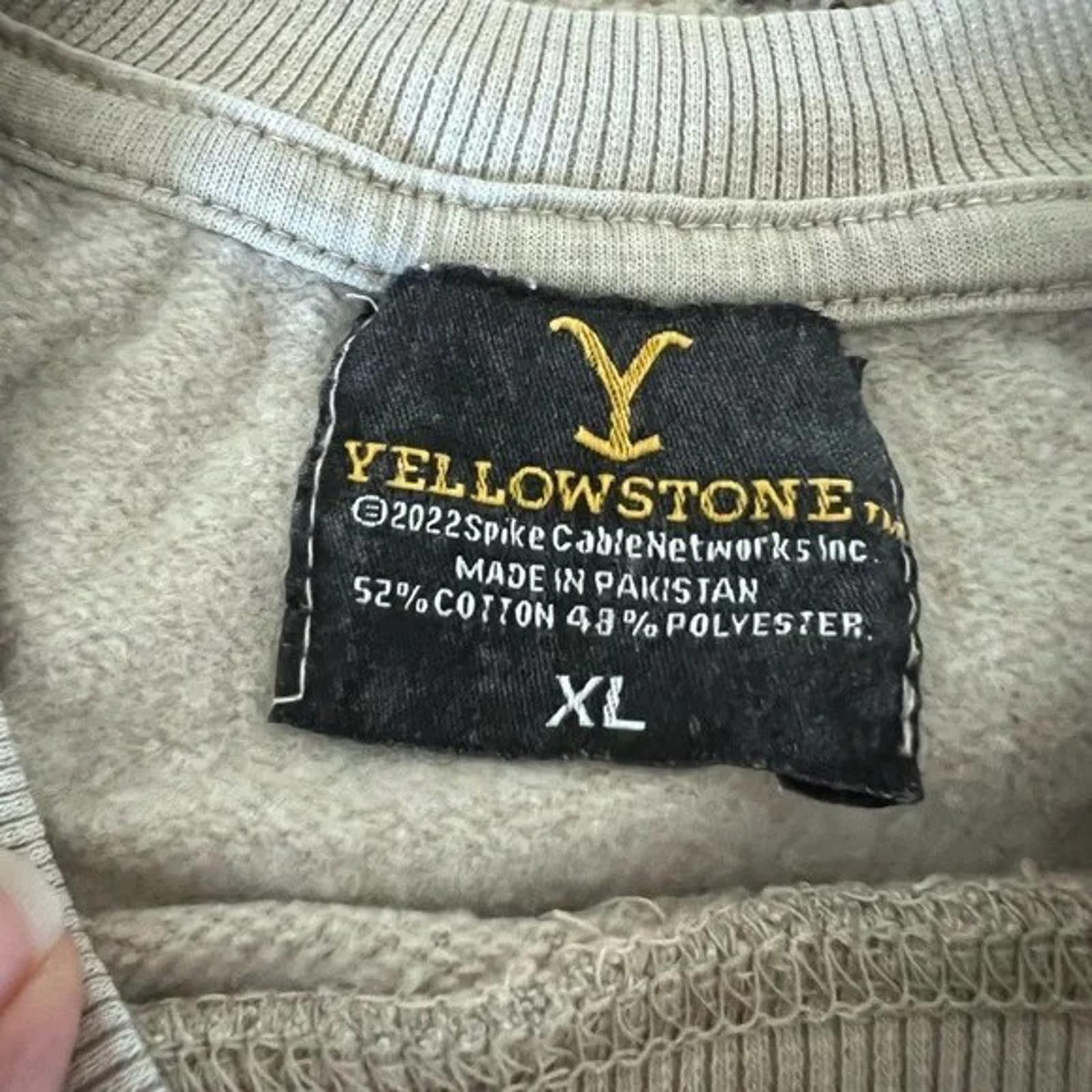 Other Yellowstone Dutton Ranch Skull Western Sweatshirt Beige SzXL Size M / US 6-8 / IT 42-44 - 5 Thumbnail