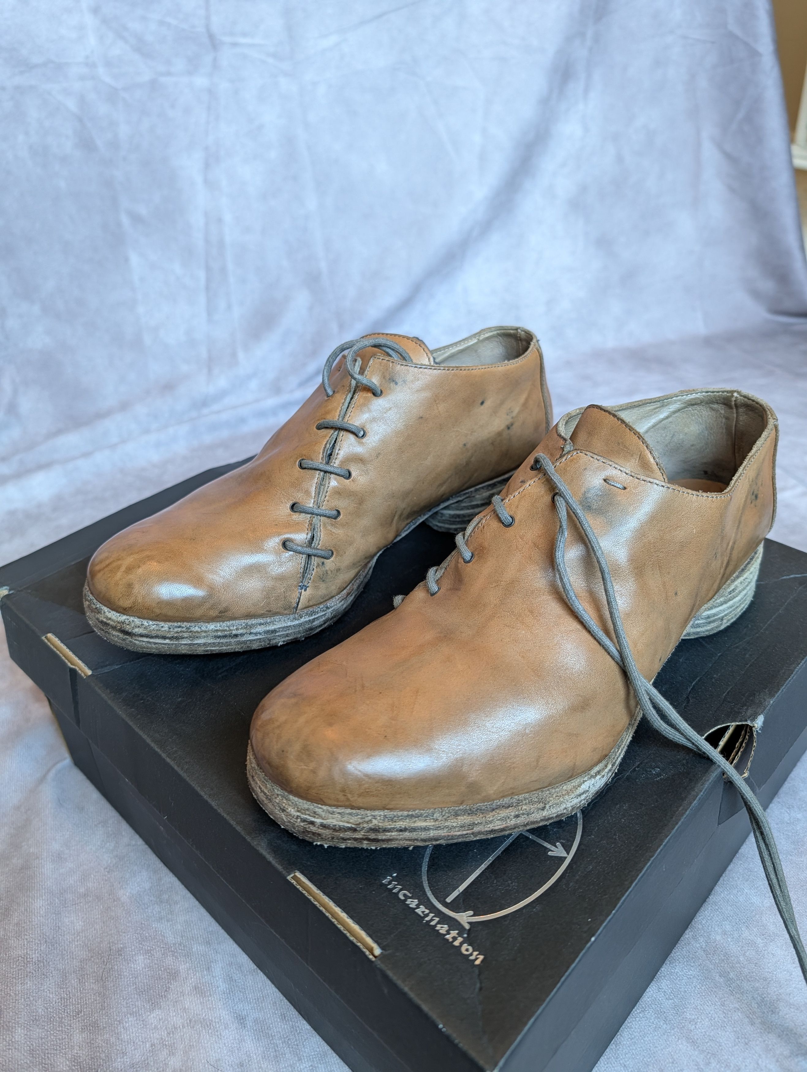 Devoa hoof heel horse leather derby Size US 9 / EU 42 - 6 Thumbnail