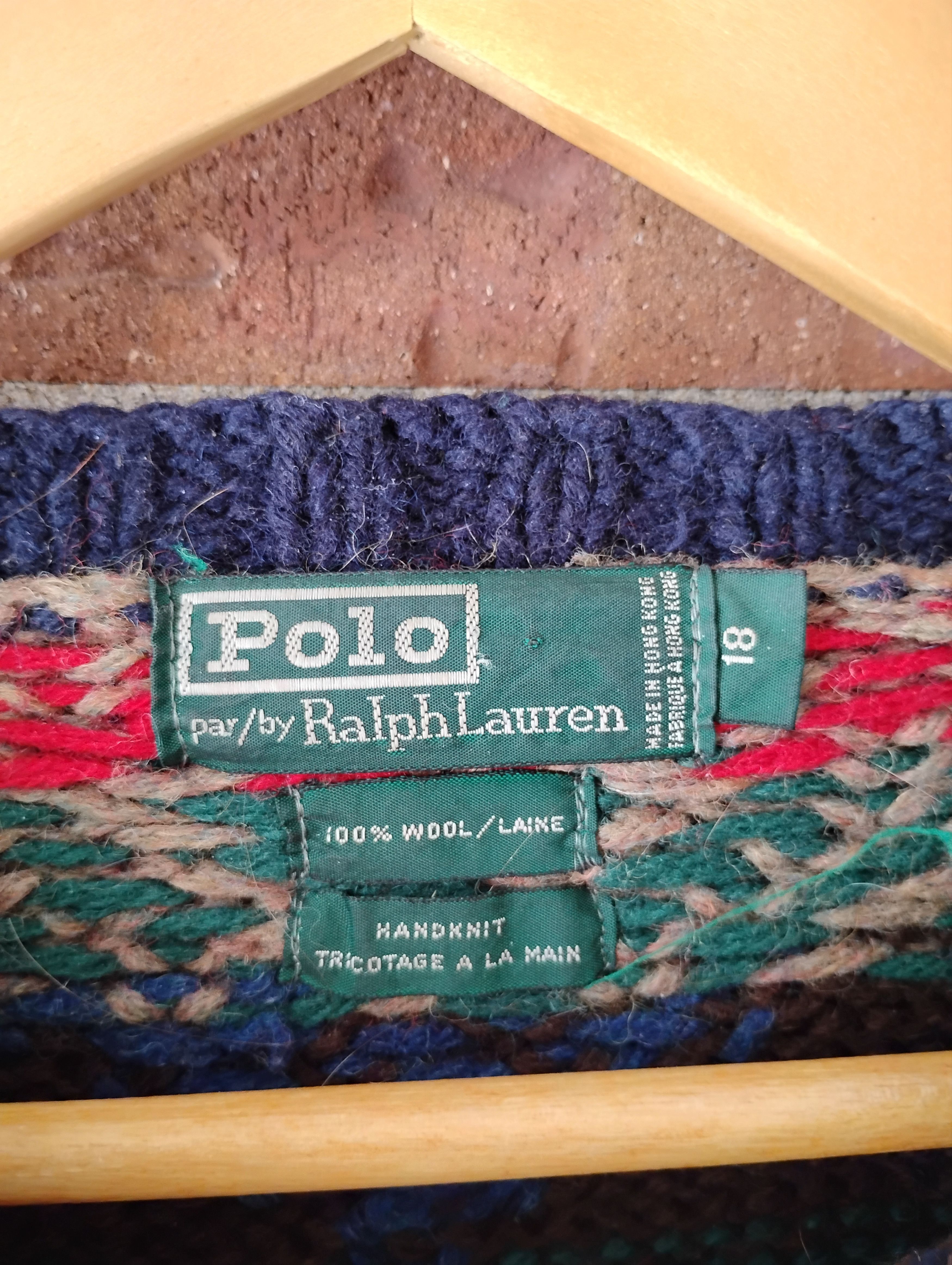 Polo Ralph Lauren Vintage hand knit Ralph Lauren cowboy sweater Size US L / EU 52-54 / 3 - 5 Thumbnail