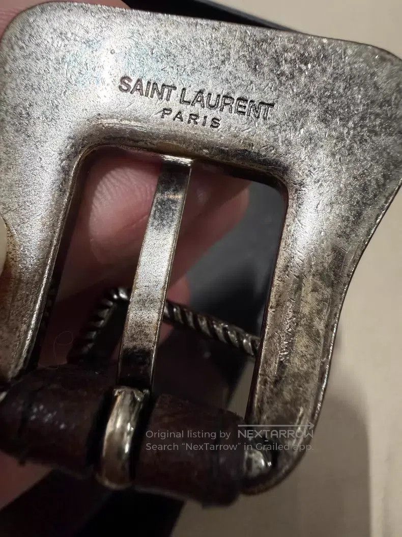 Saint Laurent Paris Saint Laurent Paris size 75 Western Rivet Antique Carved Be Size ONE SIZE - 2 Thumbnail