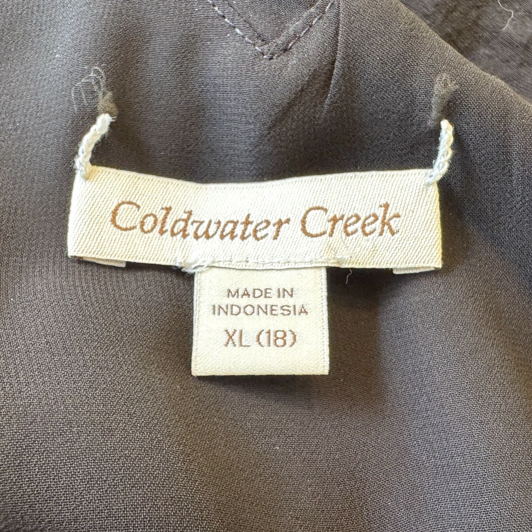 Coldwater Creek VINTAGE? Coldwater Creek Shift Dress Womens 18 Black Sleeveless V-Neck Lined Side Zip Knee Length Chiffon Plus Size Women Dress Size XXL / US 16-18 / IT 52-54 - 7 Thumbnail