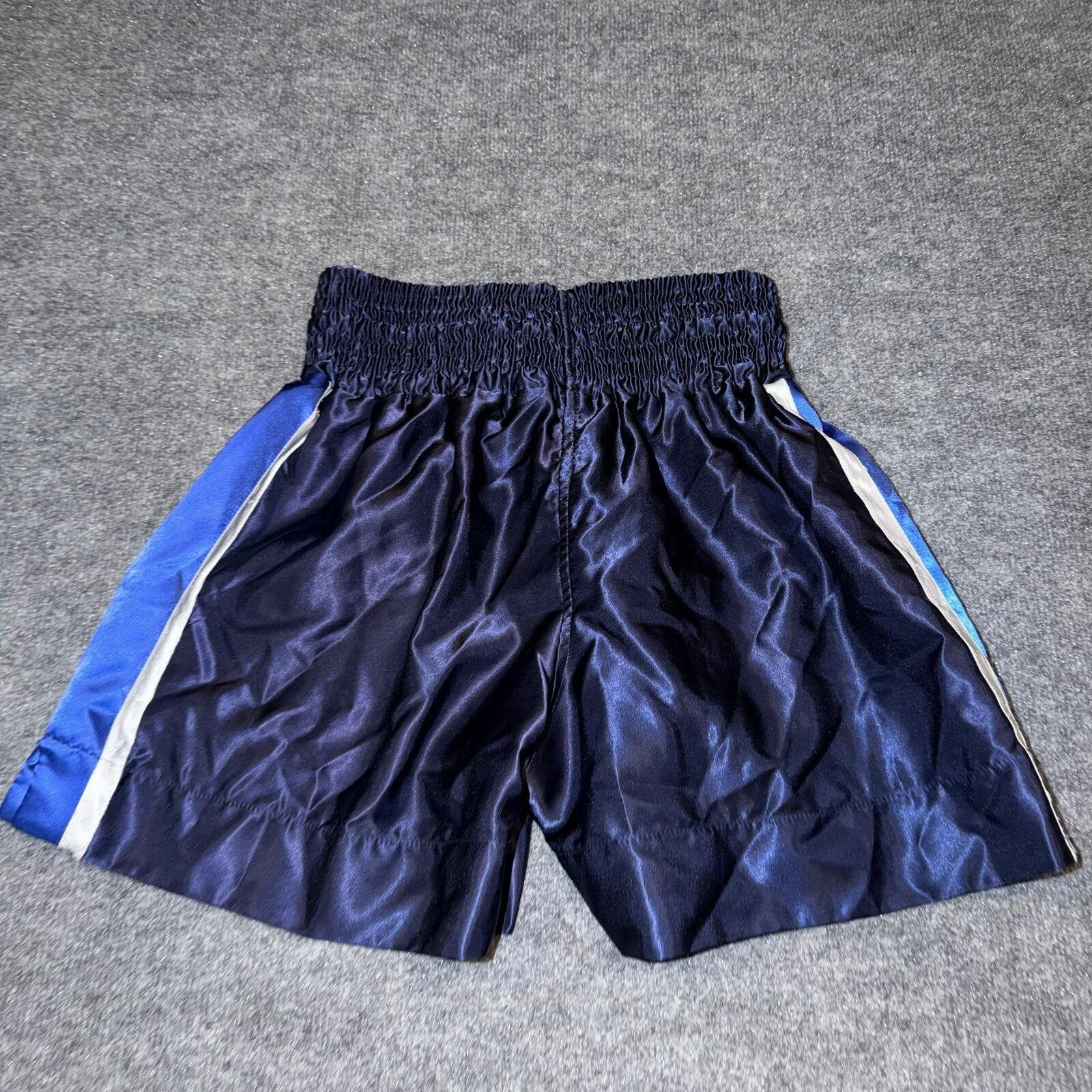 UFC Farabi Muay Thai Shorts Silky Dazzle Blue MMA Fight Mens LG Size US 34 / EU 50 - 4 Thumbnail