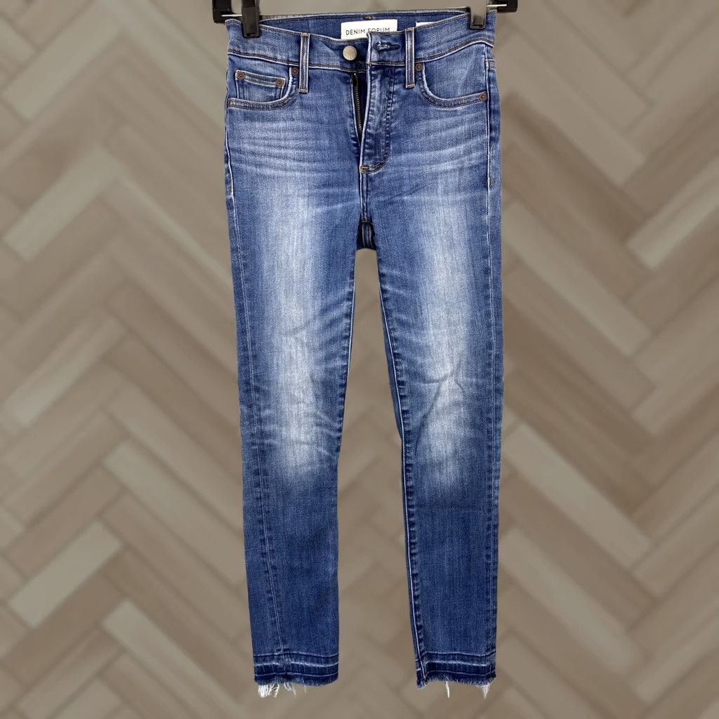 Denime Denim Forum Jeans Women’s Size 2 Skinny Ankle Mid Rise Stretch Blue 31-25 Size 26" / US 2 / IT 38 - 1 Thumbnail