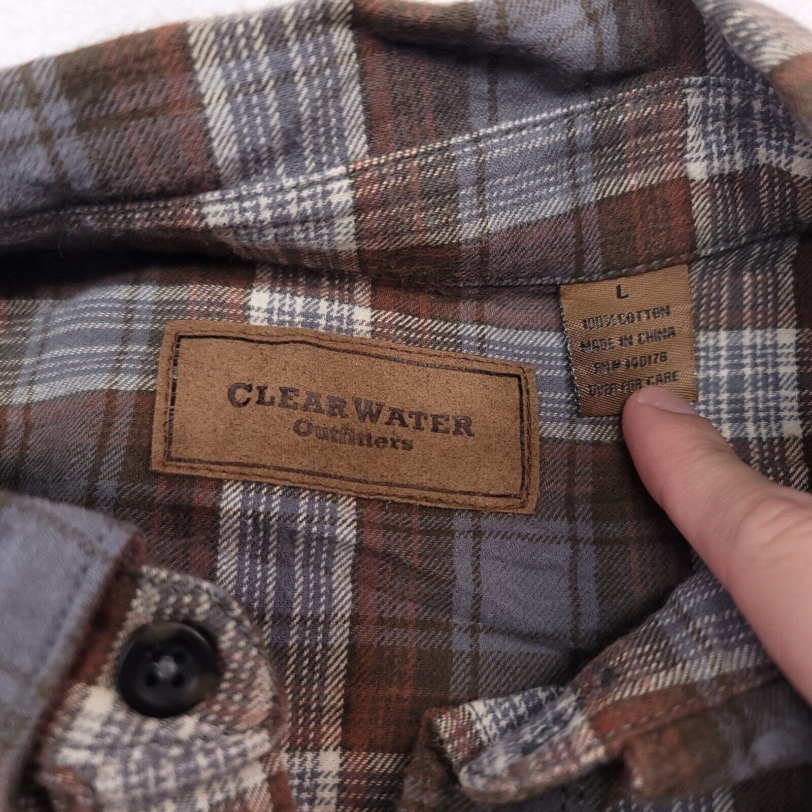 Clearwater Outfitters Clearwater Outfitters Tartan Flannel Shirt Mens Size L Brown Size US L / EU 52-54 / 3 - 3 Thumbnail