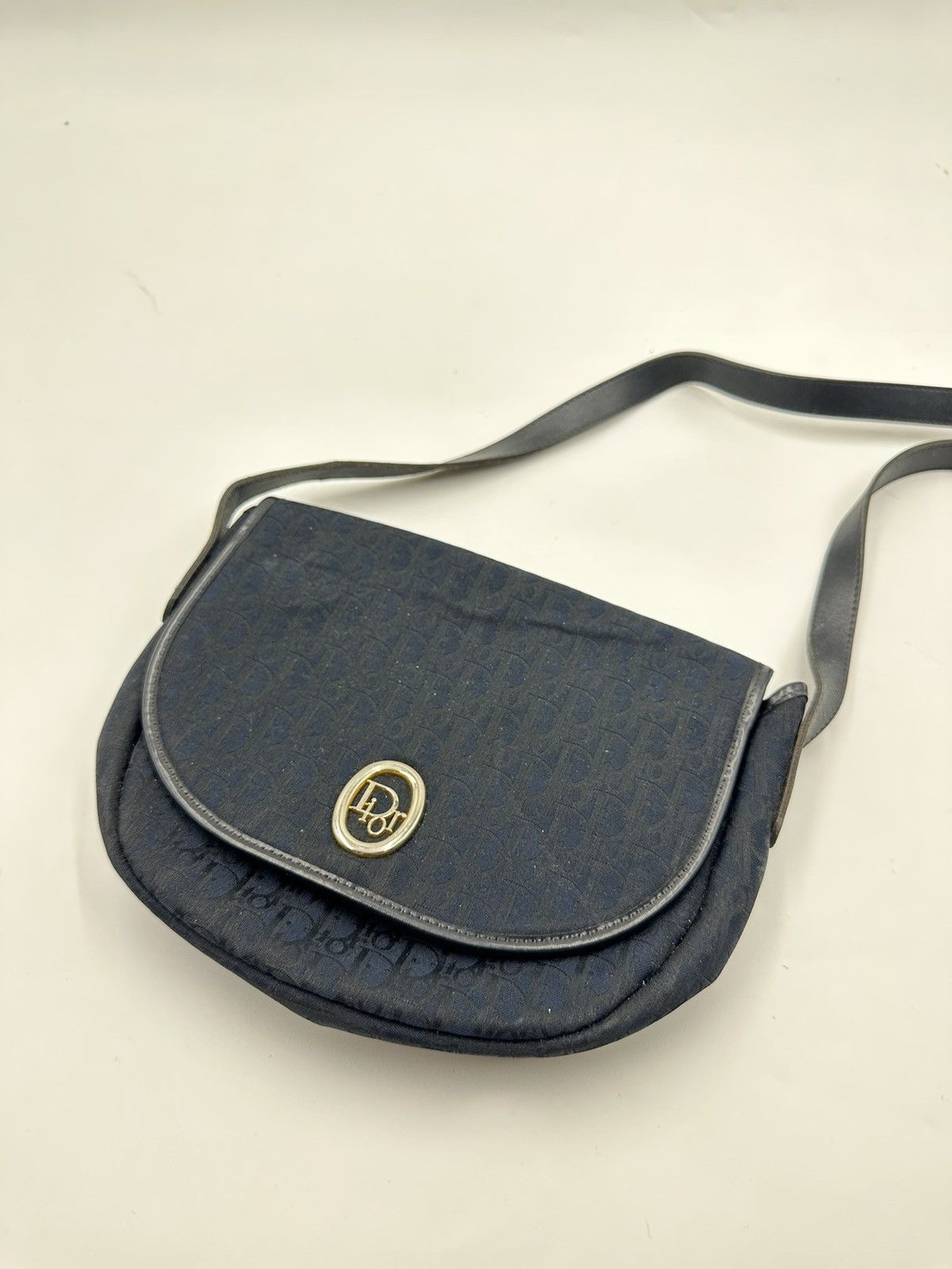 Christian Dior Monsieur × Vintage Christian Dior Trotter Canvas Shoulder Bag Vintage Size ONE SIZE - 1 Thumbnail