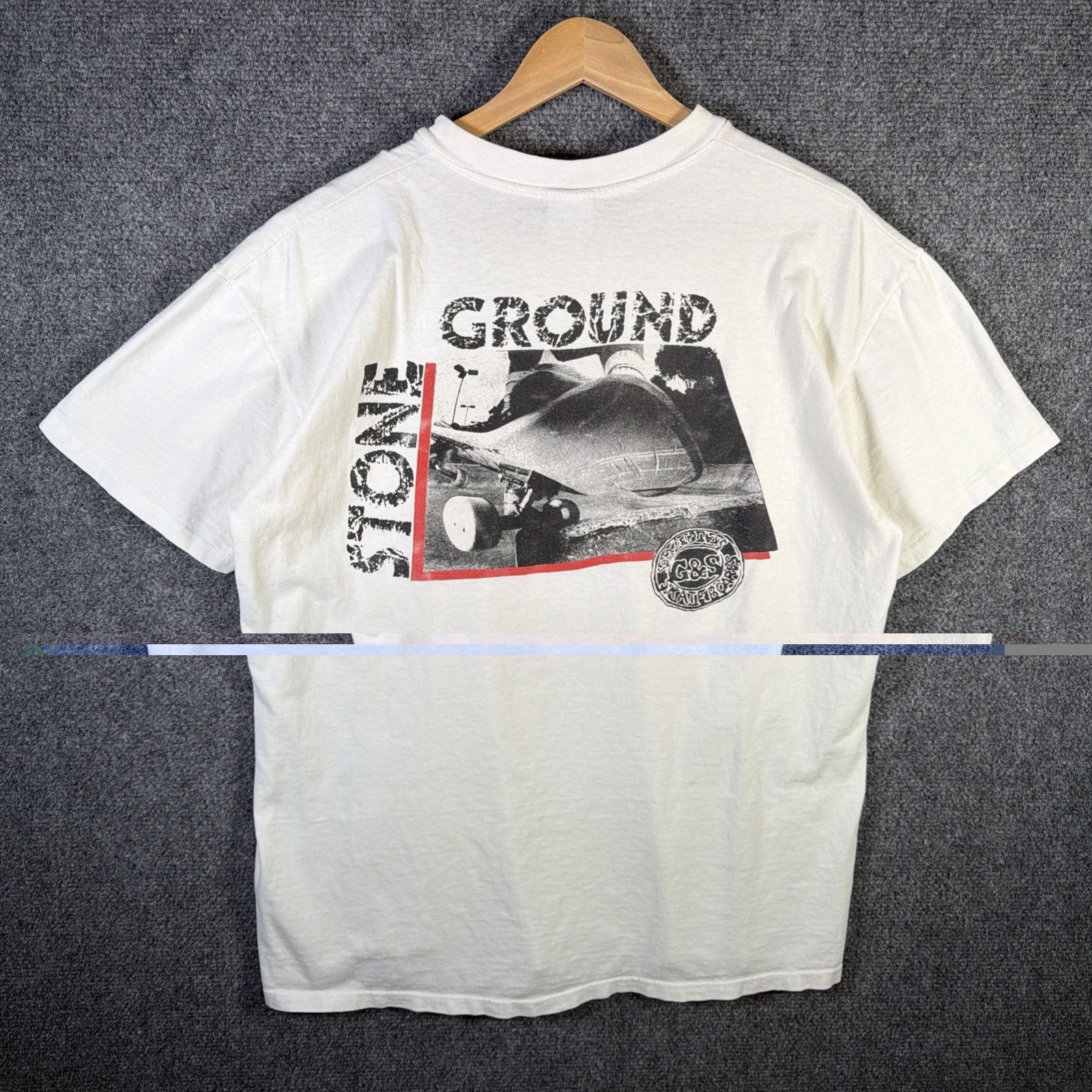 Blind Skateboards Vintage Ground And Stone Shirt Mens XL White 80s Skateboards Size US XL / EU 56 / 4 - 1 Thumbnail