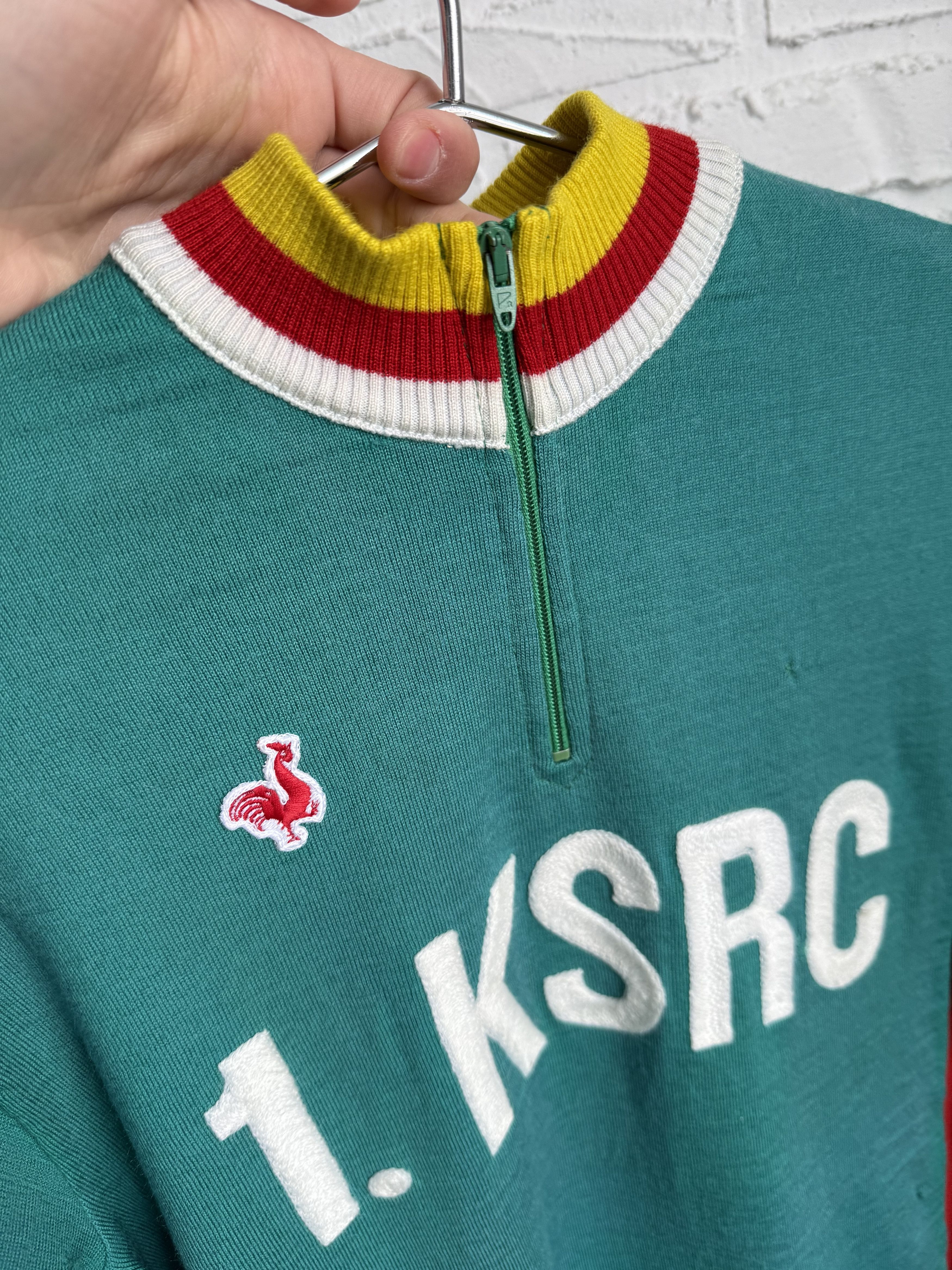 Other RARE Vintage 1970s De Marchi wool cycling jersey 1.KSRC Size US M / EU 48-50 / 2 - 19 Thumbnail