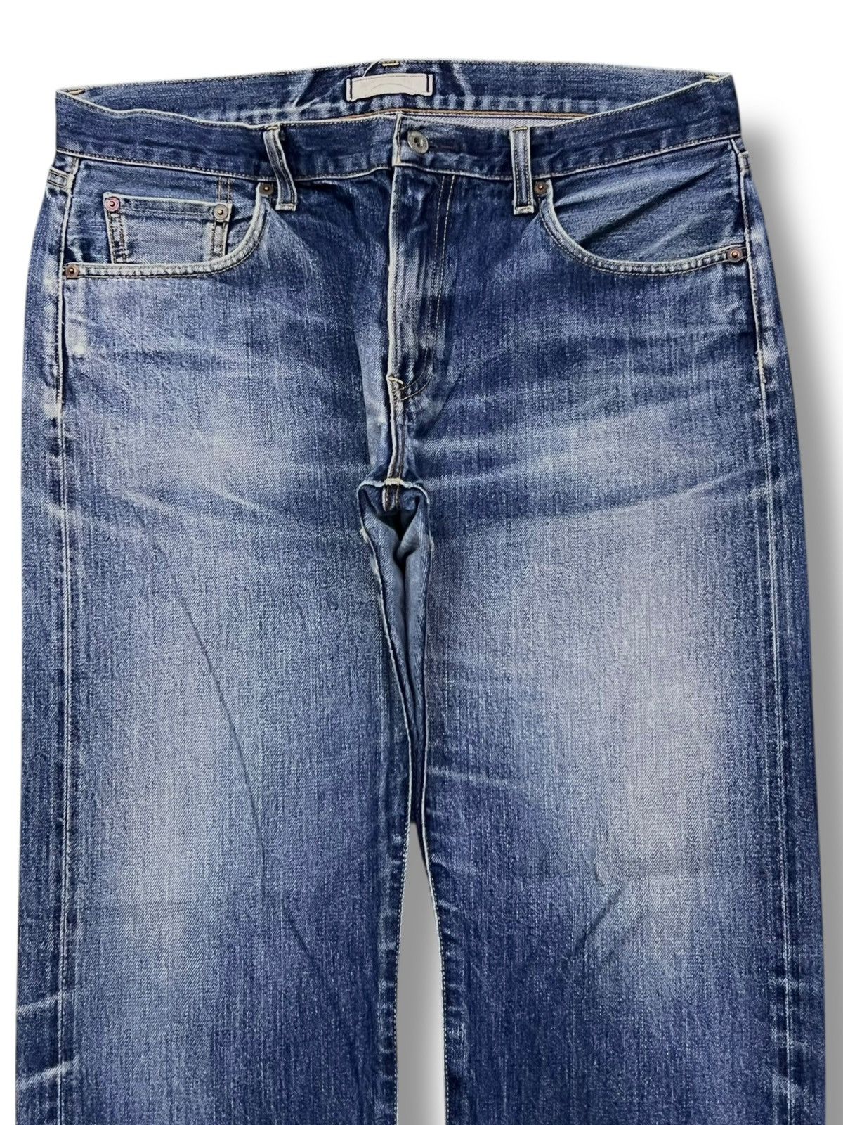 Uniqlo Vintage Uniqlo Selvedge Denim Japan - Faded Wash Jeans Size US 36 / EU 52 - 4 Thumbnail
