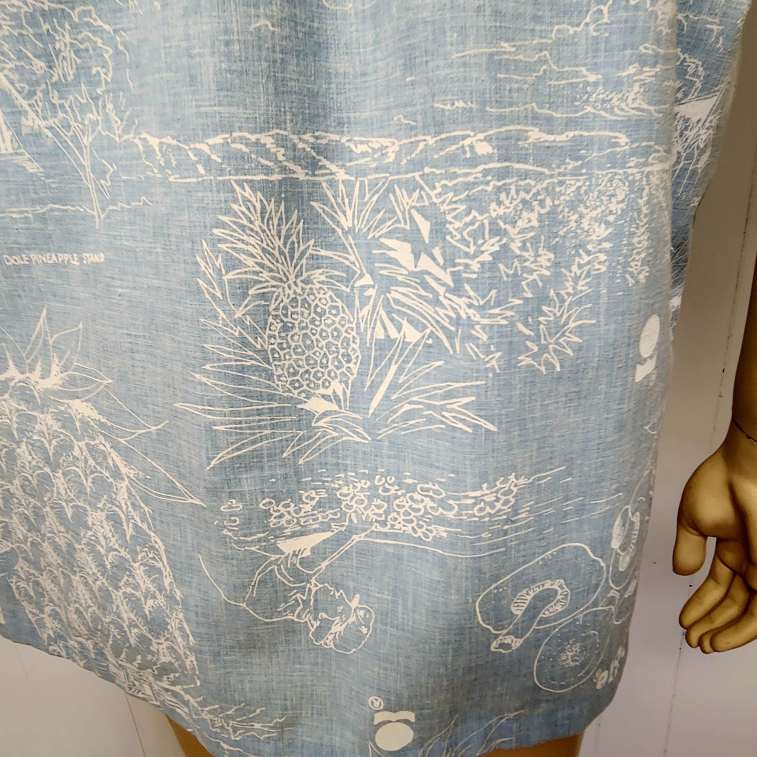 Vintage Dole pineapple shirt L blue Hawaiian pullover vintage 1980s Size US L / EU 52-54 / 3 - 7 Thumbnail