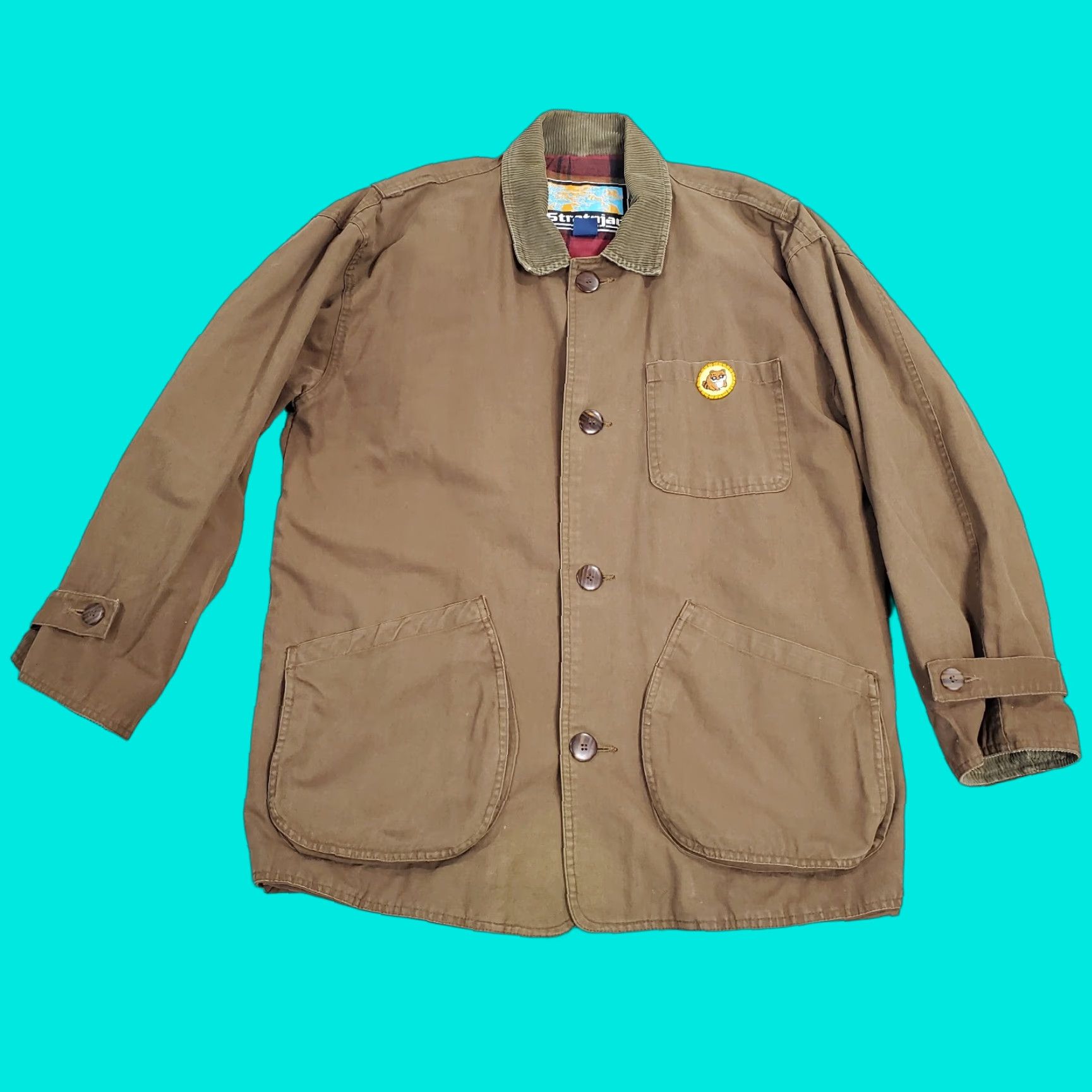 Vintage VINTAGE Stratojac Jacket Mens Small Brown Barn Chore Field Flannel Lined Coat Size US S / EU 44-46 / 1 - 1 Thumbnail