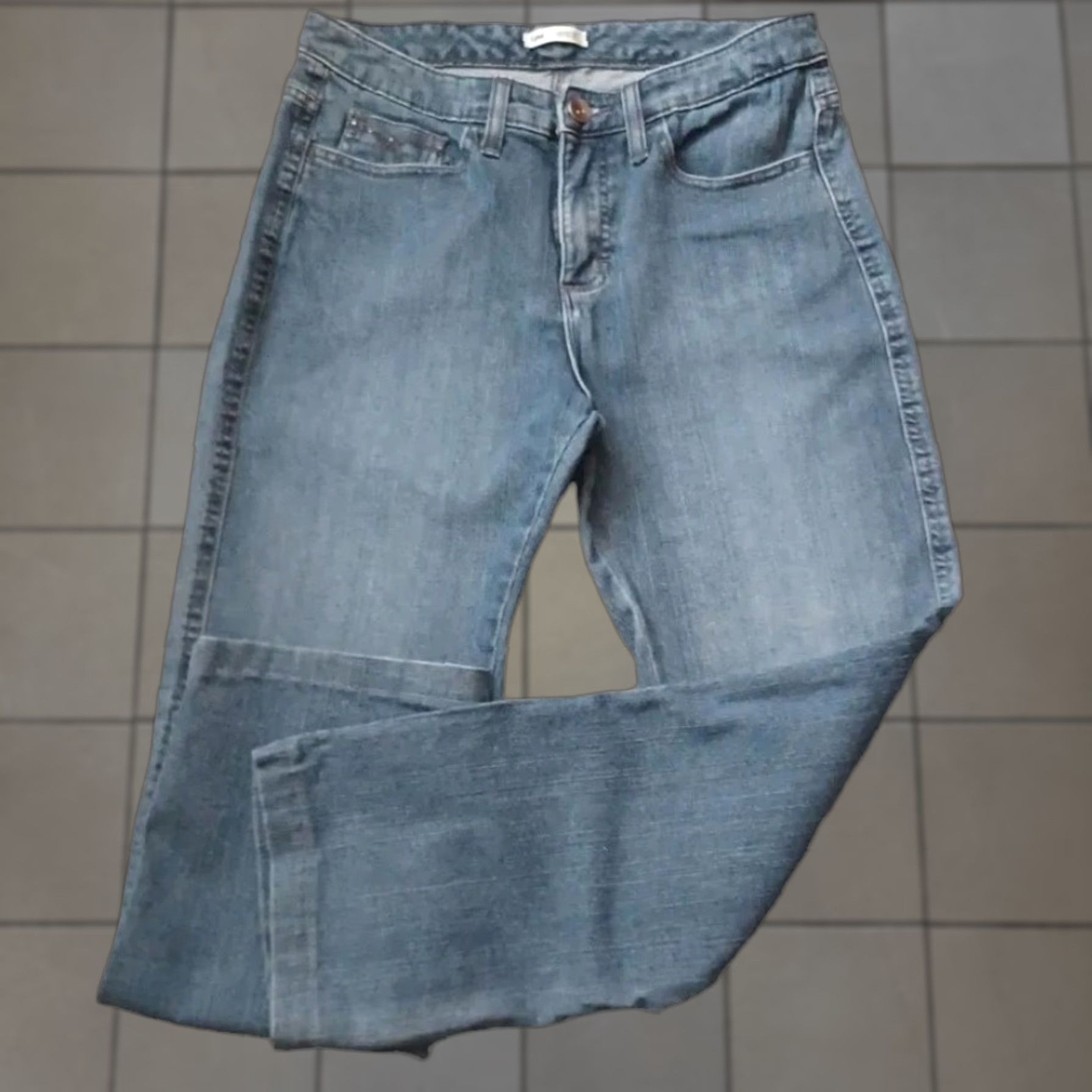 Lee Lee Jeans Women 10 Medium Blue Lower on the Waist Stretch Denim Casual Ladies Size 32" / US 10 / IT 46 - 1 Thumbnail