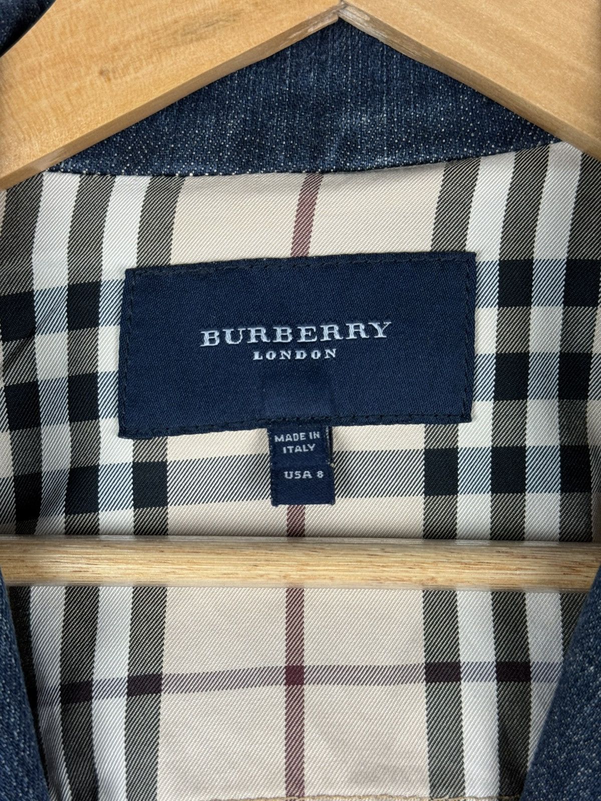 Burberry Burberry London Vintage Ladies Denim Blazer Jacket Size US 8 Size M / US 6-8 / IT 42-44 - 10 Thumbnail