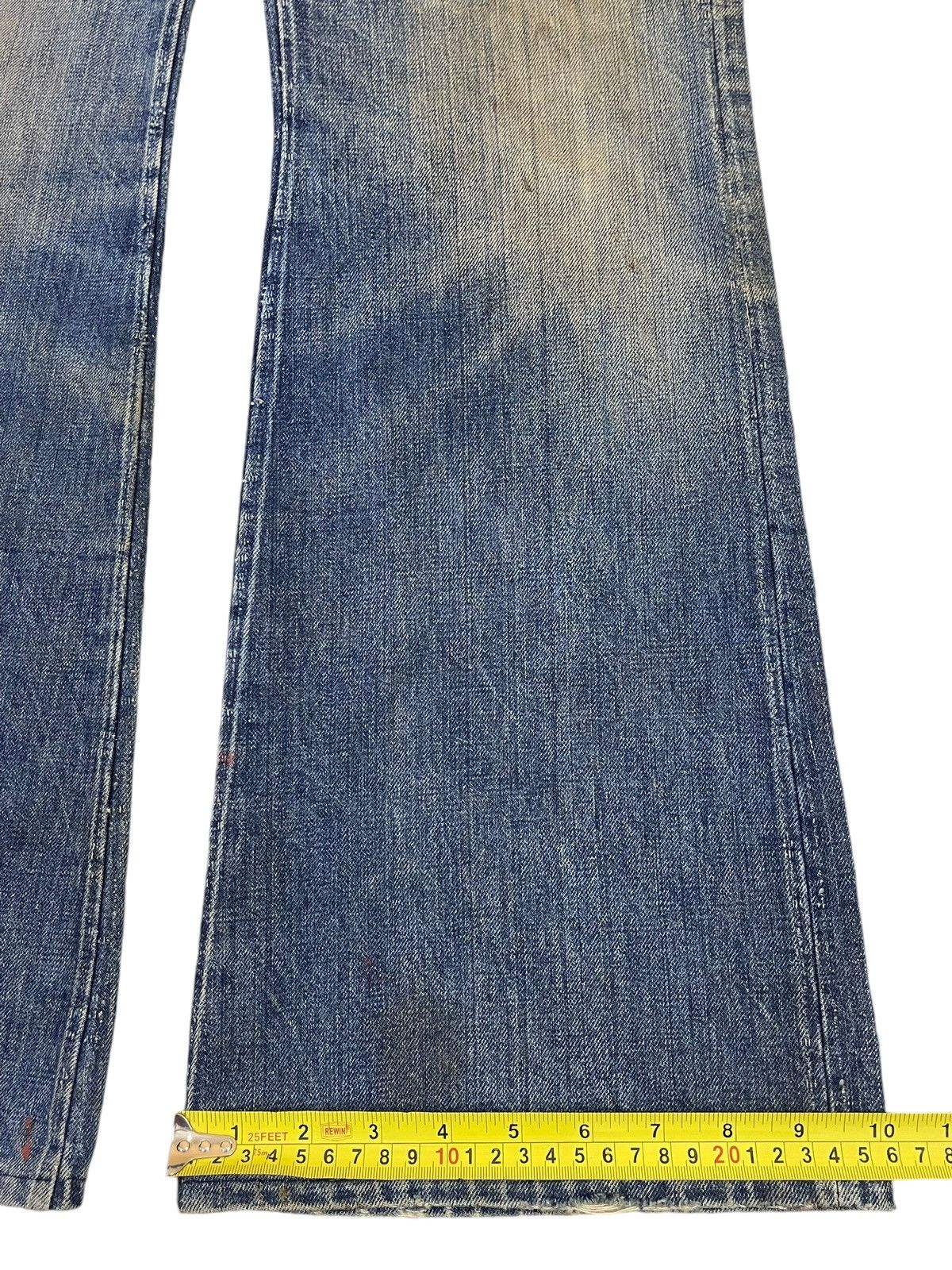 If Six Was Nine Vintage Japanese Brand Mud Wash Bell Bottom Flare Jeans Size US 29 - 17 Thumbnail