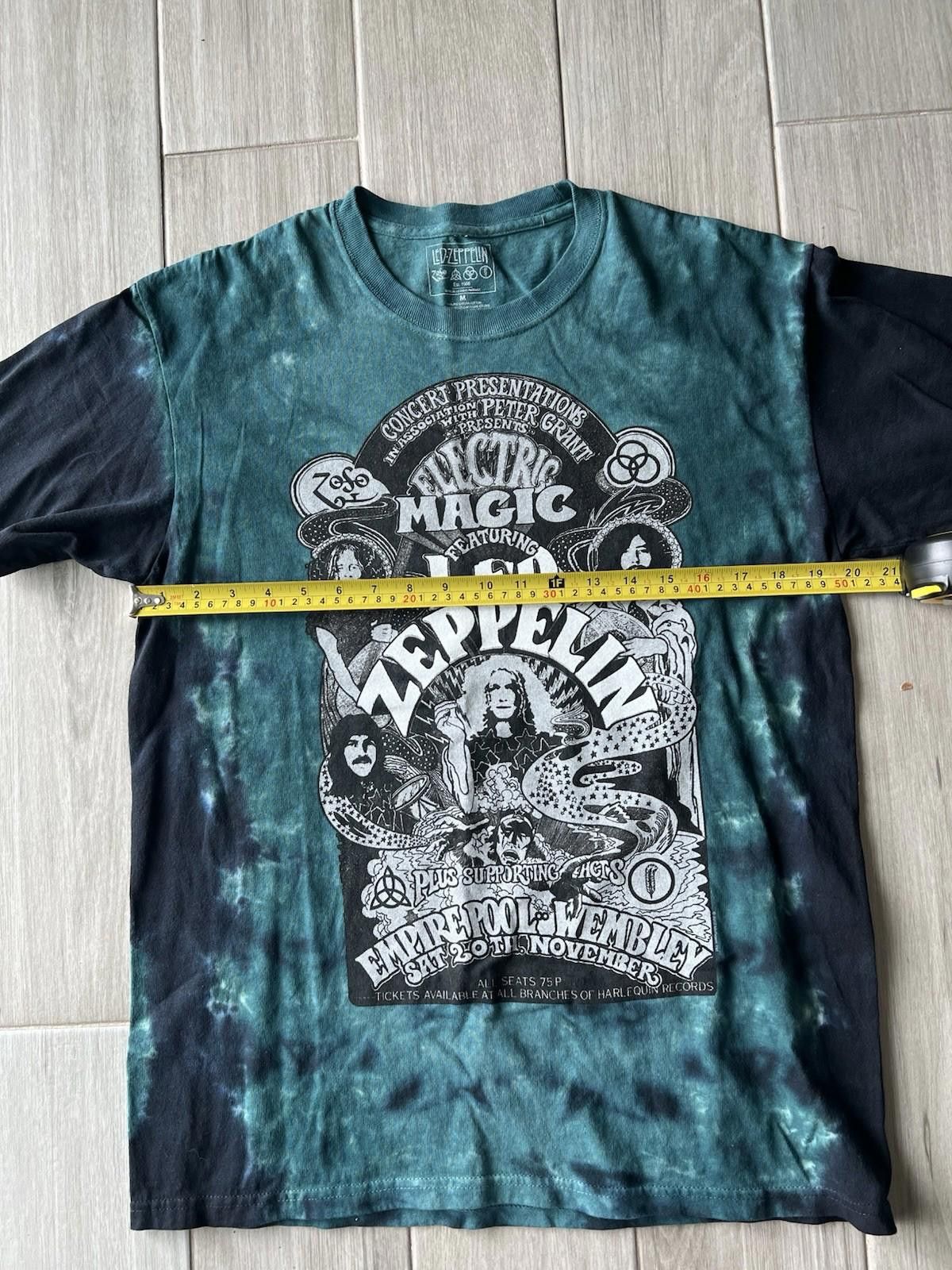 Designer Led Zeppelin Shirt Men Medium Tie Dye Tee NWOT Size ONE SIZE - 4 Thumbnail