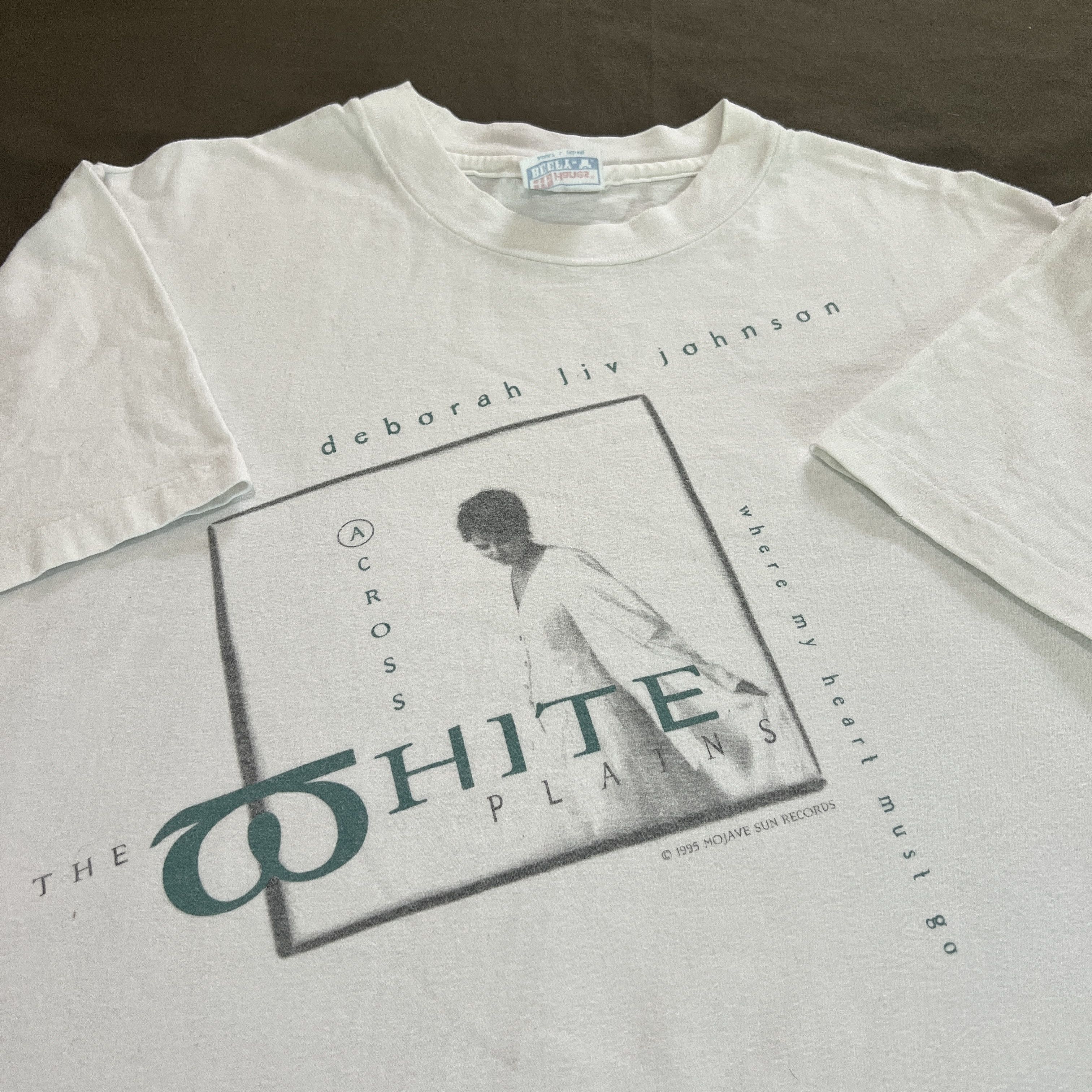 Vintage 90s Deborah Liv Johnson Promo Tee L pop Folk Country